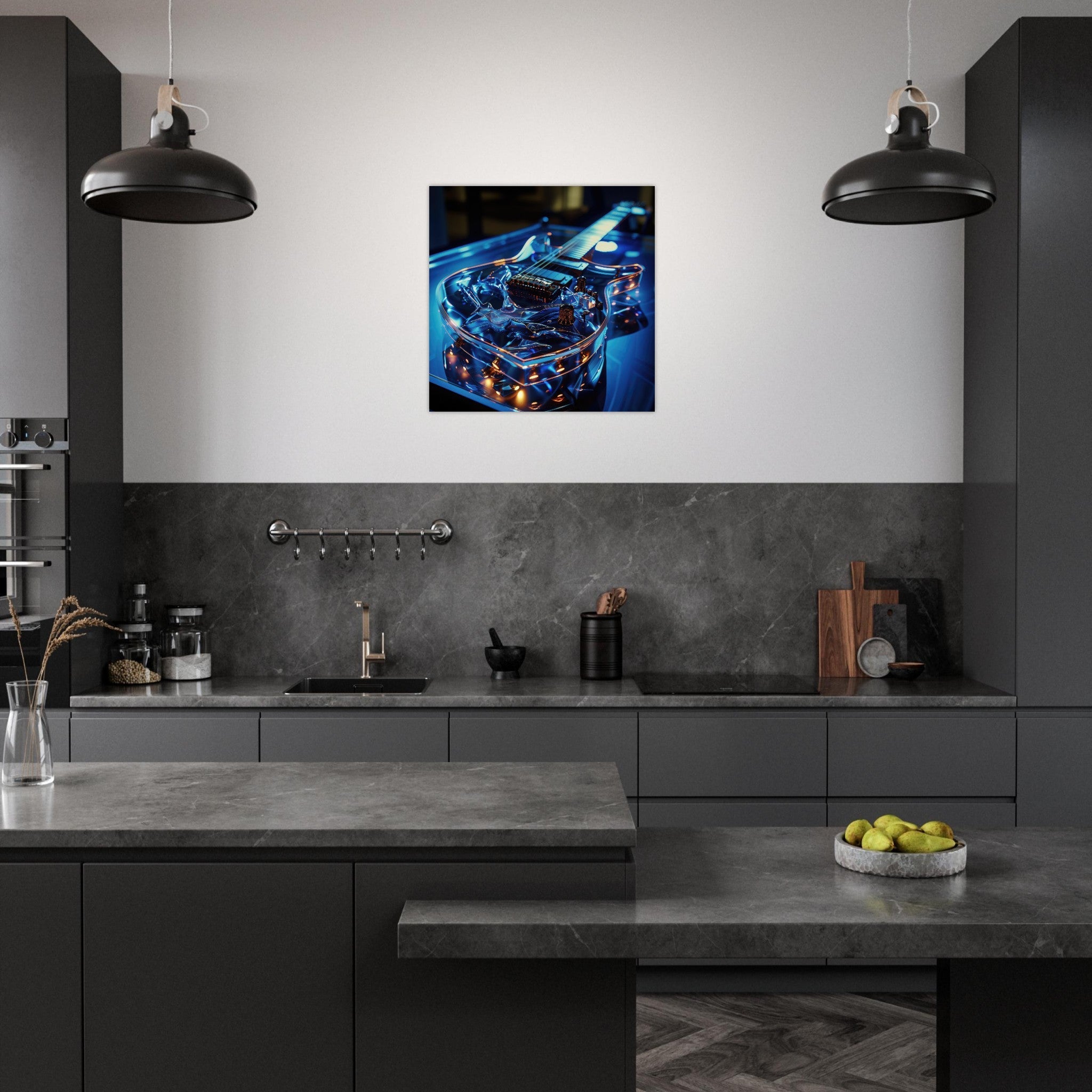 Aluminum Print Square - Music Art 6 - Shop Ai Art WebShop - Digital Art online Store