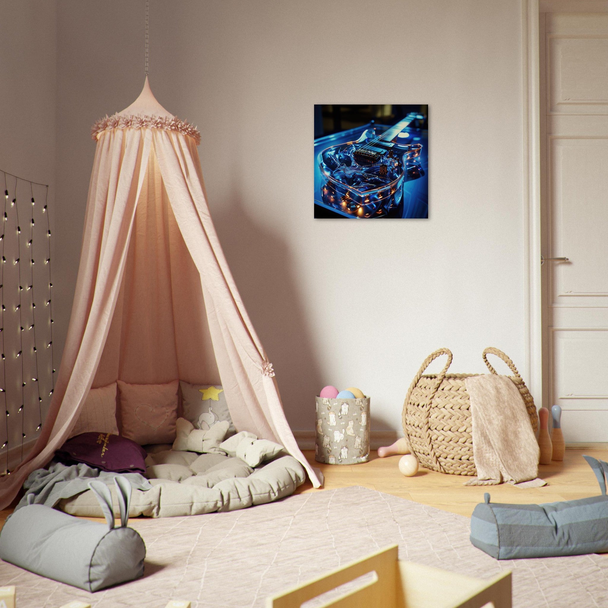 Aluminum Print Square - Music Art 6 - Shop Ai Art WebShop - Digital Art online Store