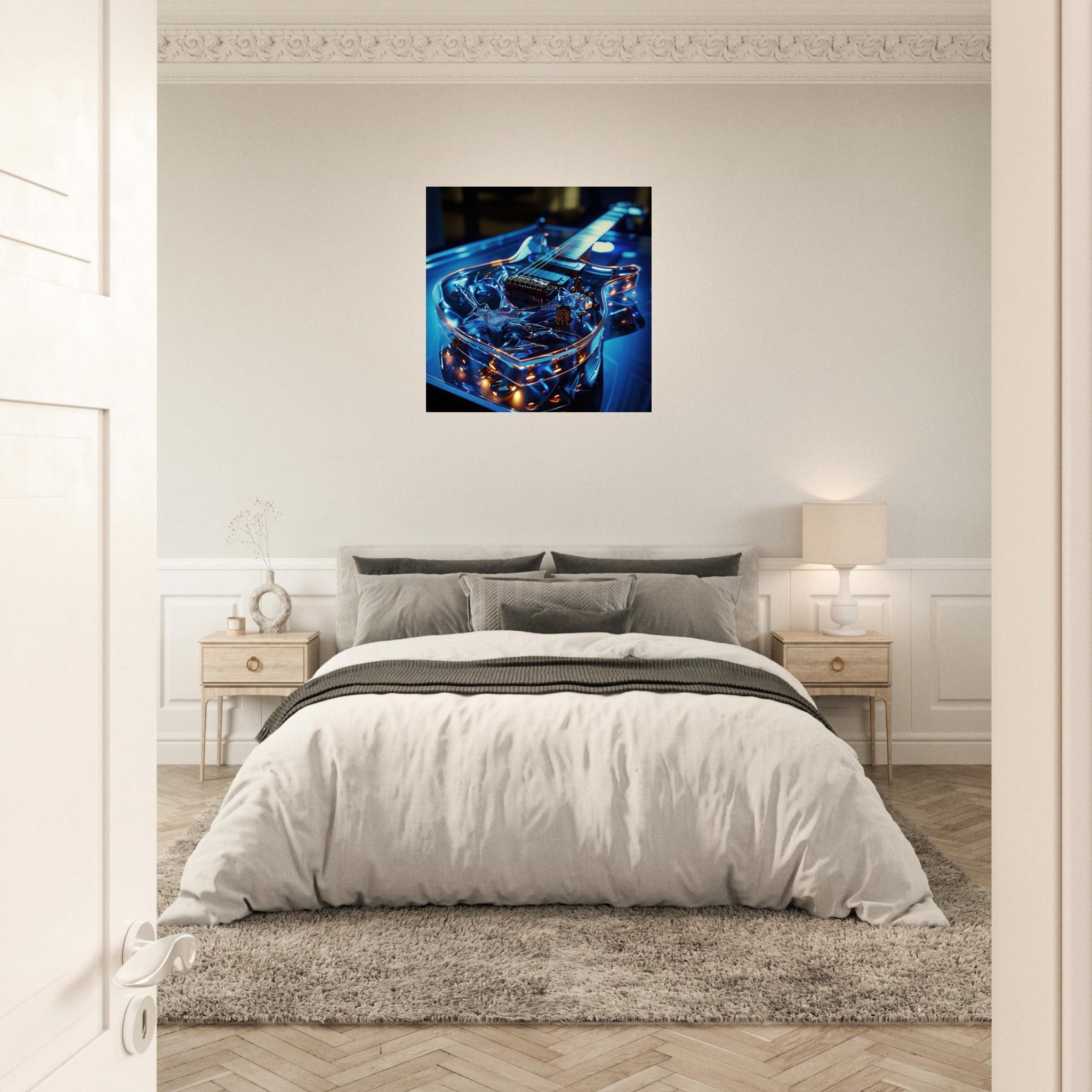 Aluminum Print Square - Music Art 6 - Shop Ai Art WebShop - Digital Art online Store