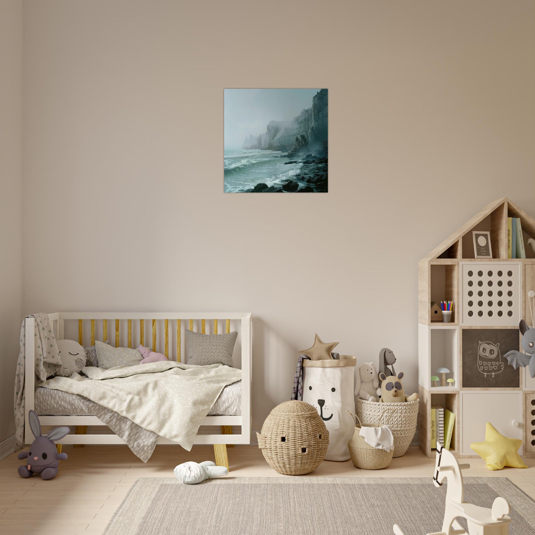 Aluminum Print Square - Nature 1 - Shop Ai Art WebShop - Digital Art online Store