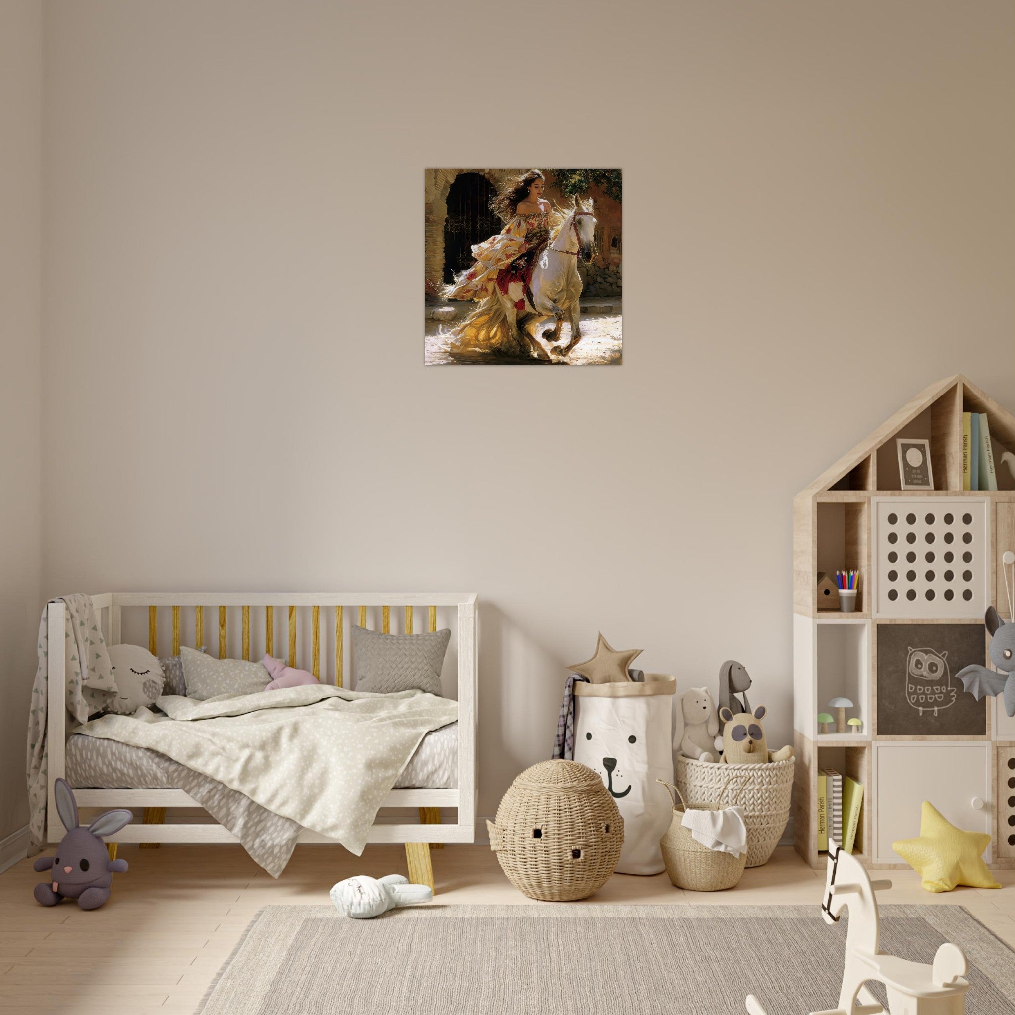 Aluminum Print Square - Romanticism art style culture of Spain 1 - Shop Ai Art WebShop - Digital Art online Store