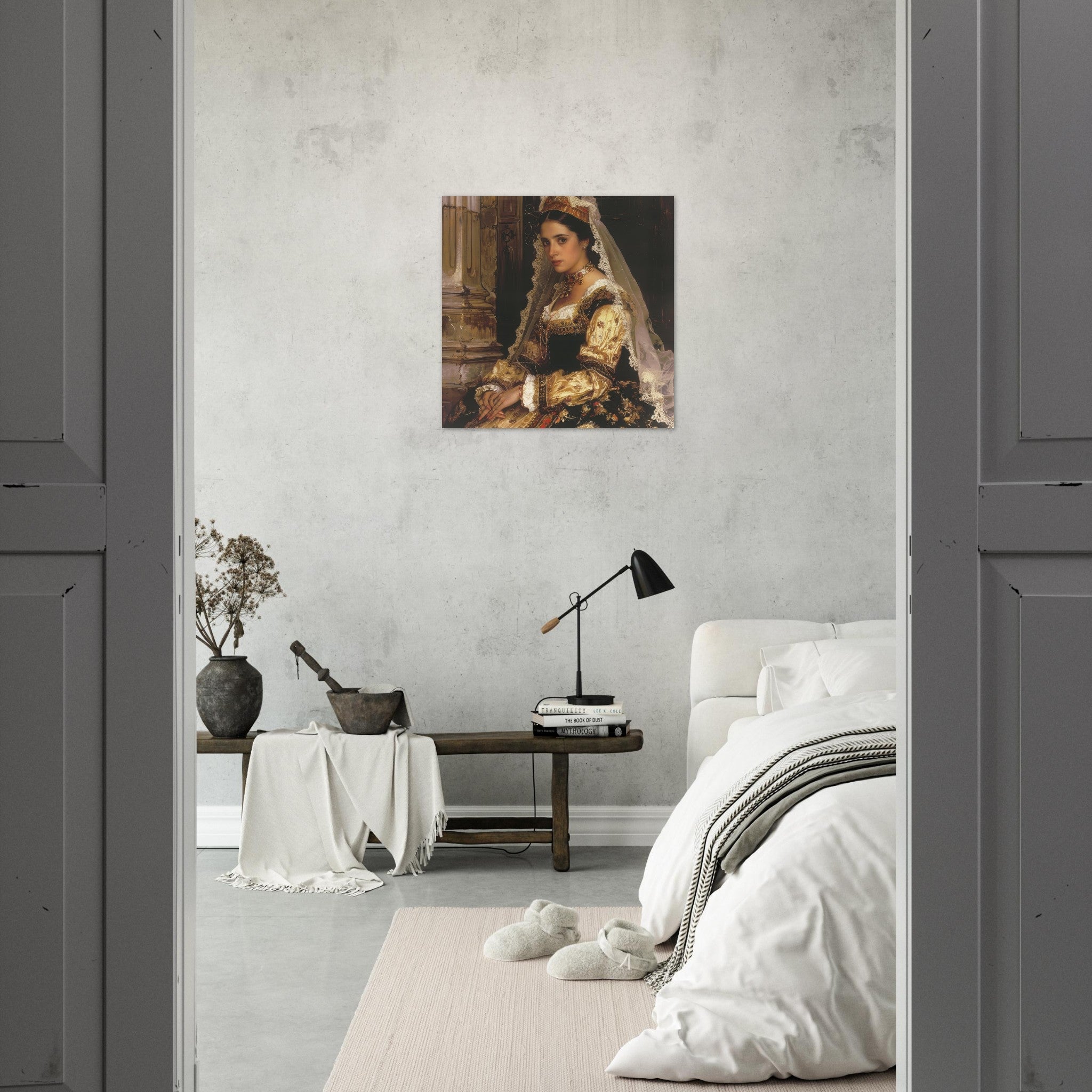 Aluminum Print Square - Romanticism art style culture of Spain 2 - Shop Ai Art WebShop - Digital Art online Store