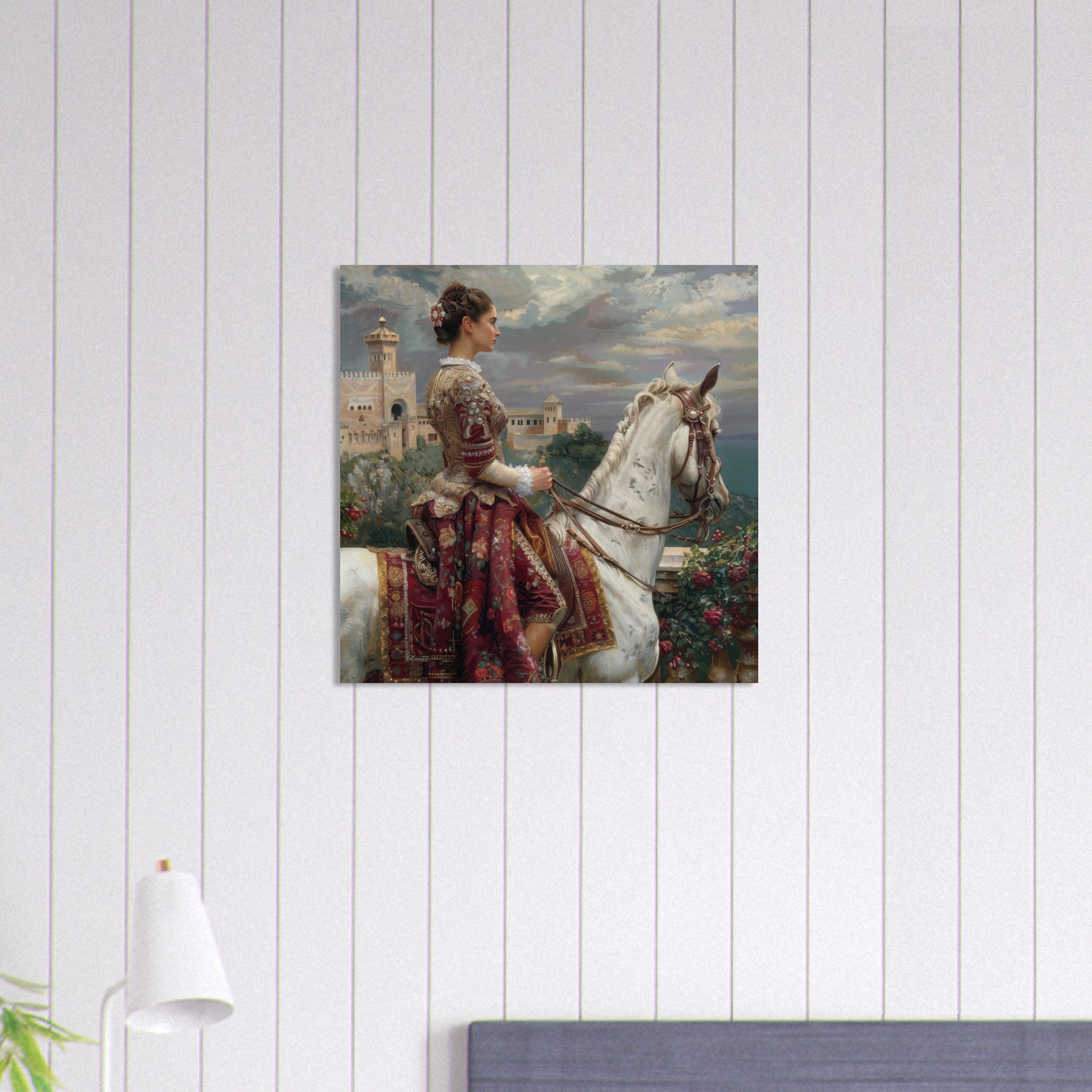 Aluminum Print Square - Romanticism art style culture of Spain 4 - Shop Ai Art WebShop - Digital Art online Store
