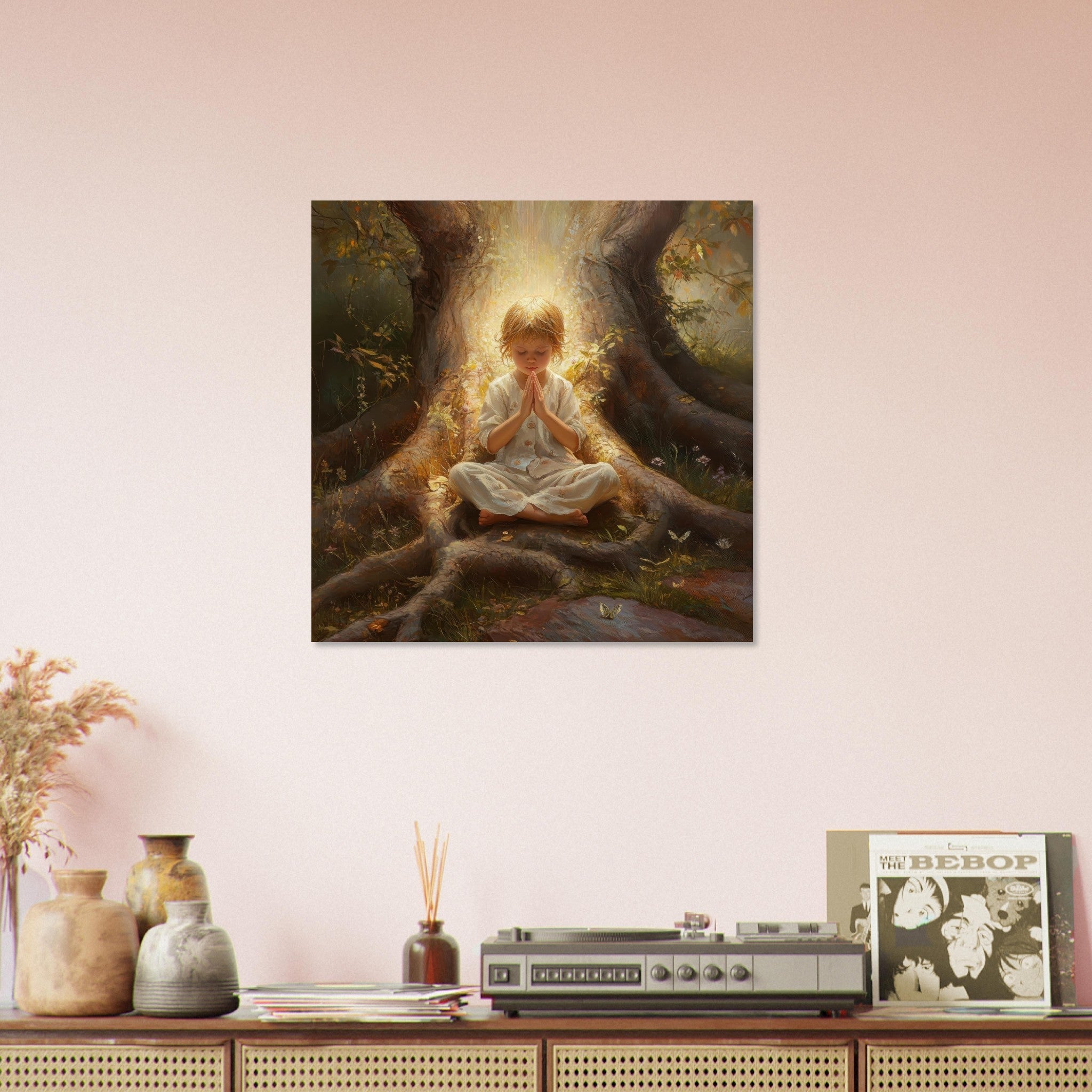 Aluminum Print Square - Spiritual Development in Childhood 4 - Shop Ai Art WebShop - Digital Art online Store
