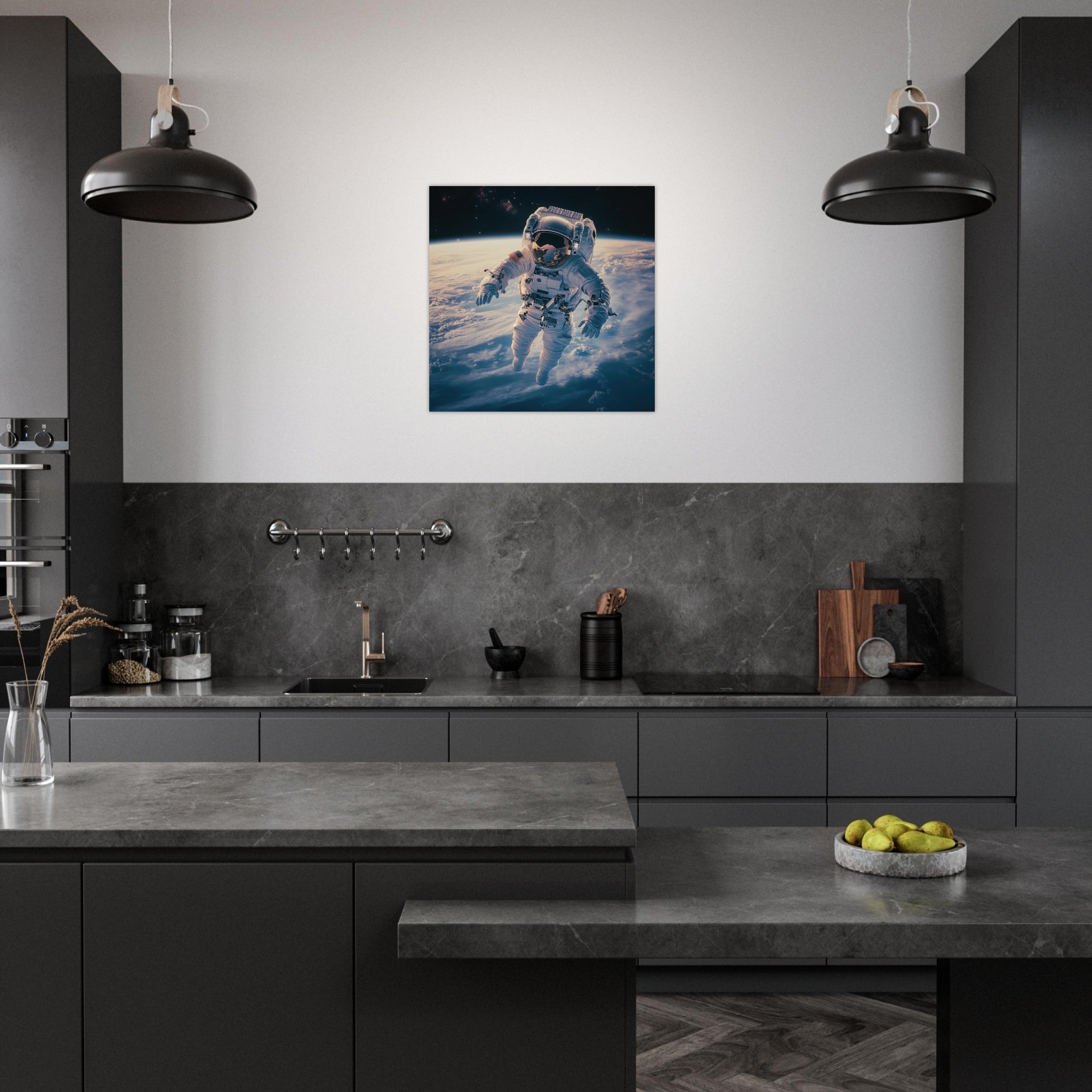 Aluminum Print Square - The psychological challenges of long 3 - Shop Ai Art WebShop - Digital Art online Store