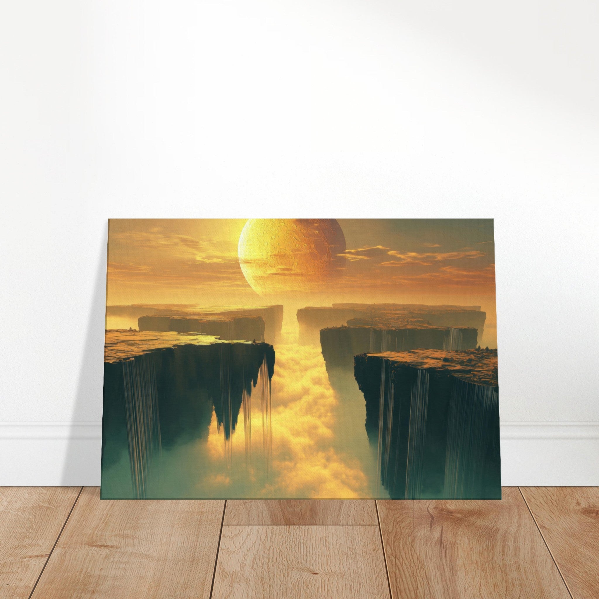 Canvas Landscape - A vast dreamscape with levitating islands a mass 3 - Ai Art Force