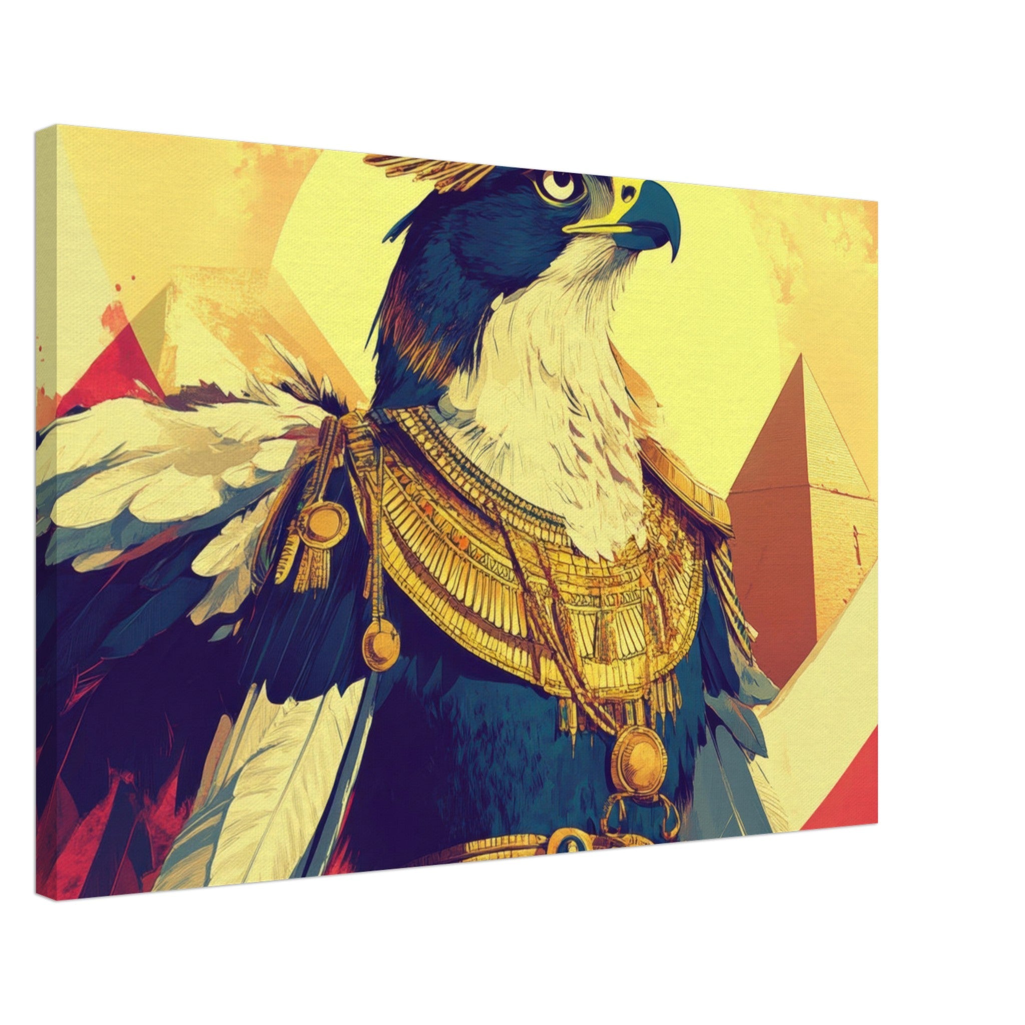 Canvas Landscape - Ancient Egyptian Falcon God Horus A majestic far 5 - Shop Ai Art WebShop - Digital Art online Store