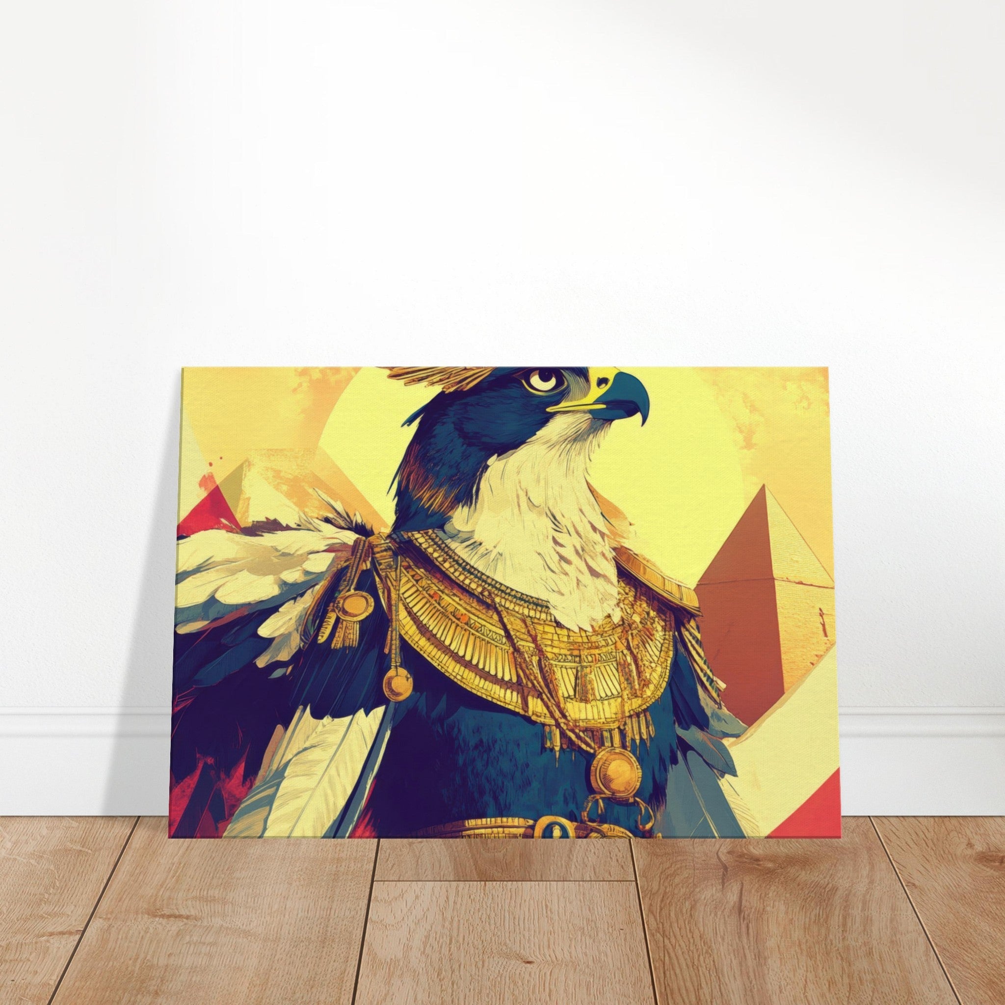 Canvas Landscape - Ancient Egyptian Falcon God Horus A majestic far 5 - Shop Ai Art WebShop - Digital Art online Store