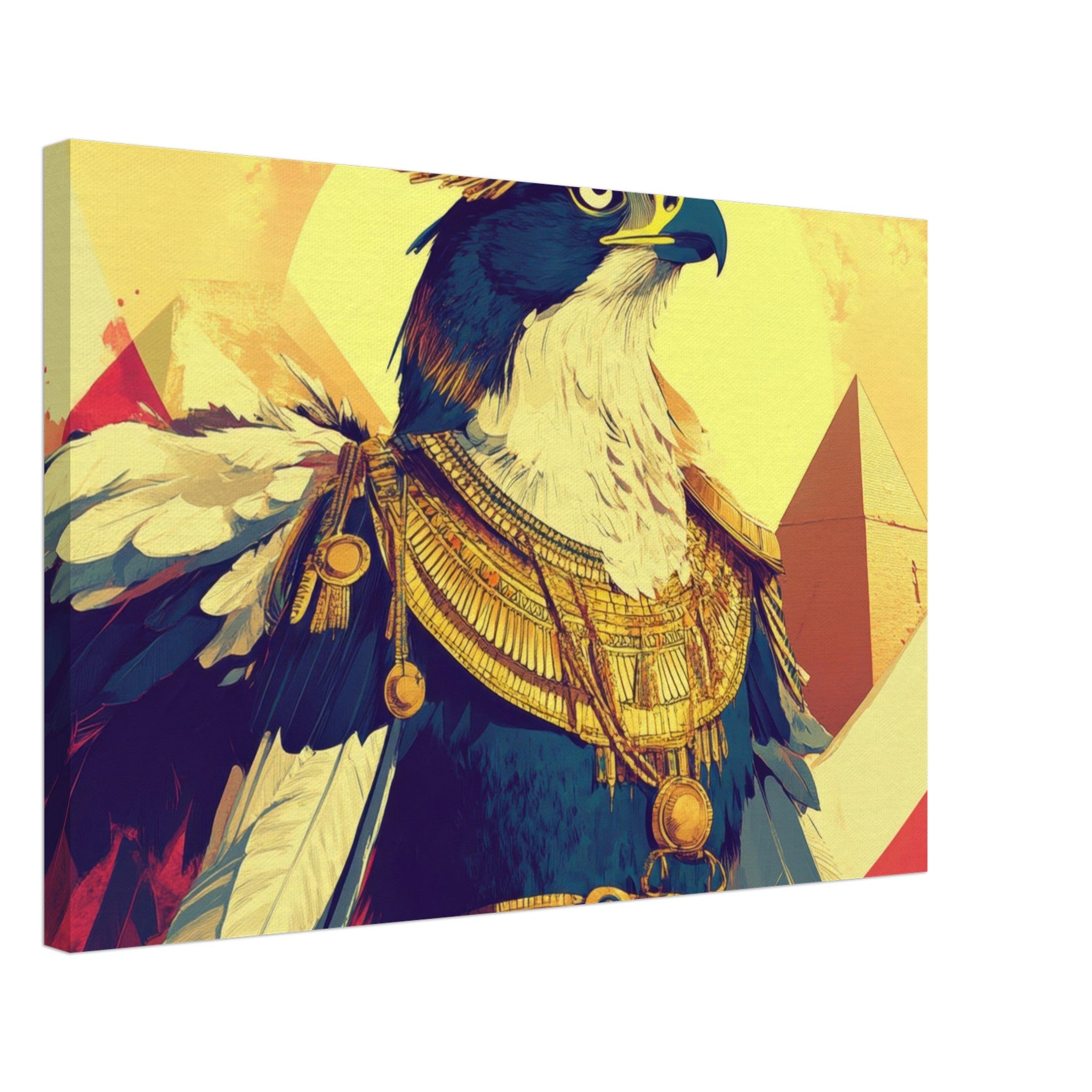 Canvas Landscape - Ancient Egyptian Falcon God Horus A majestic far 5 - Shop Ai Art WebShop - Digital Art online Store