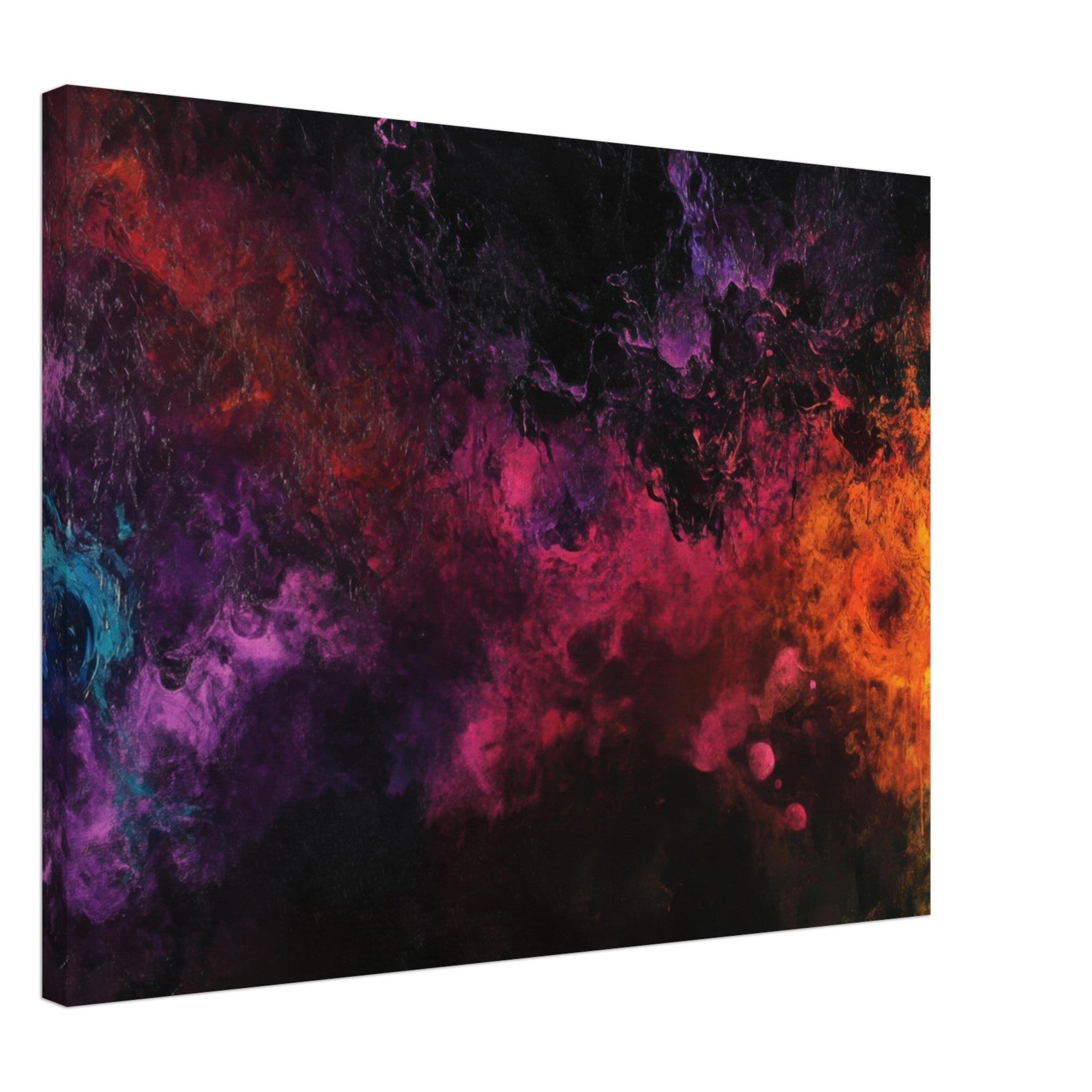 Canvas Landscape - Chromatic Abyss A dark infinite void punctured 2 - Shop Ai Art WebShop - Digital Art online Store