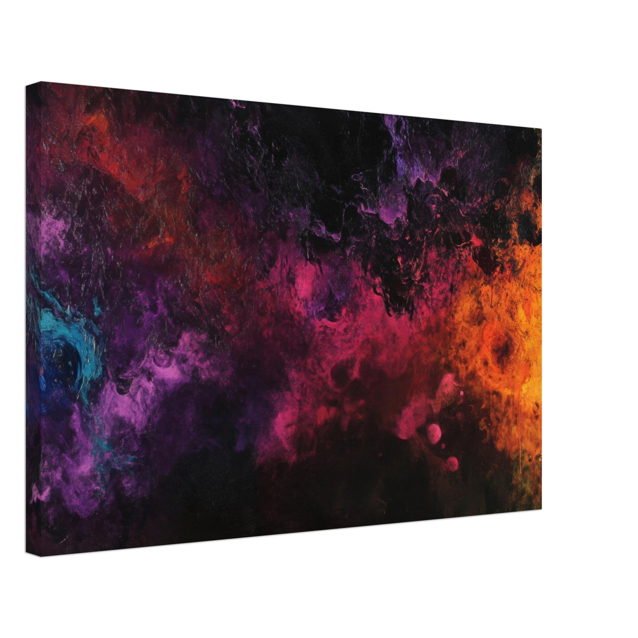 Canvas Landscape - Chromatic Abyss A dark infinite void punctured 2 - Shop Ai Art WebShop - Digital Art online Store