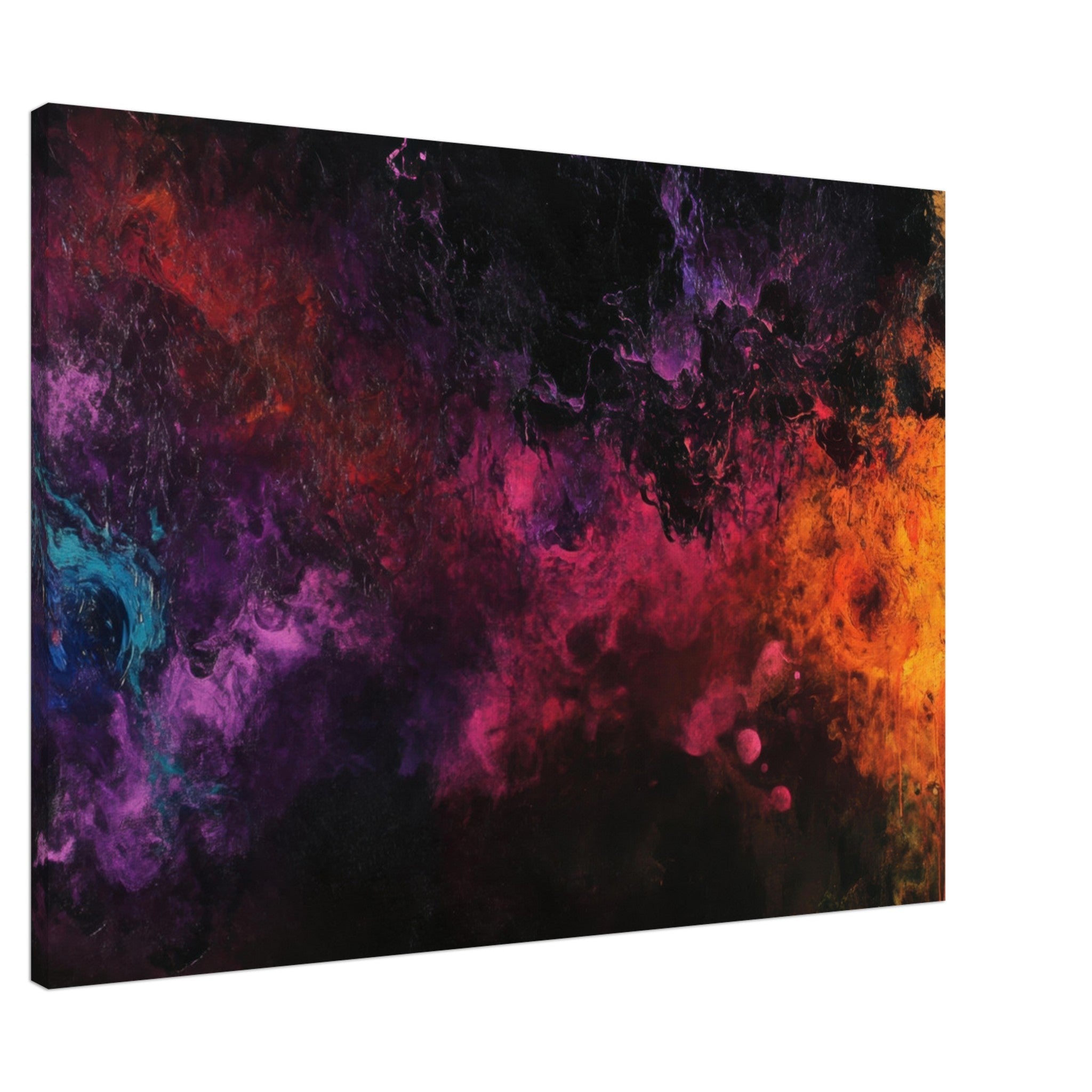 Canvas Landscape - Chromatic Abyss A dark infinite void punctured 2 - Shop Ai Art WebShop - Digital Art online Store