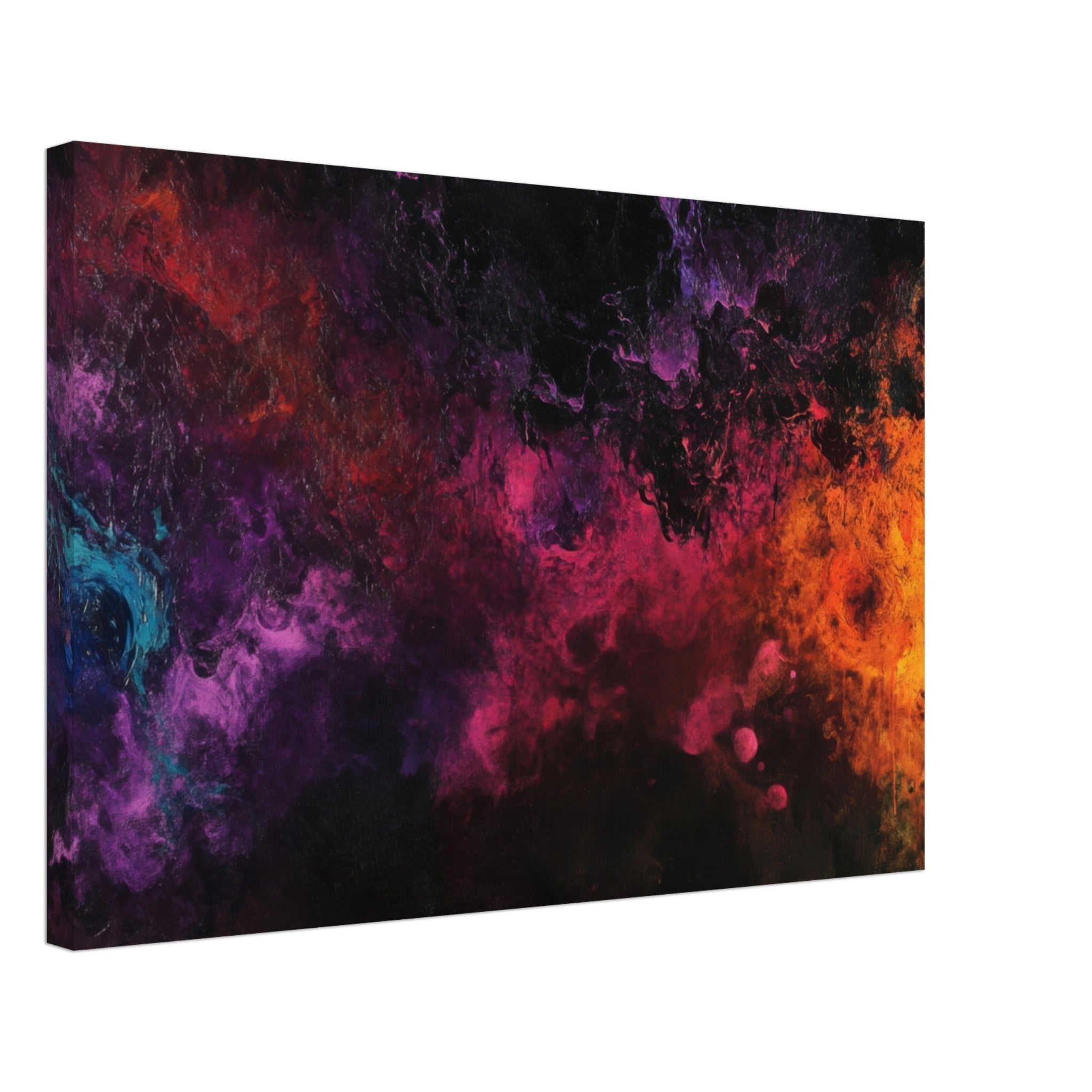 Canvas Landscape - Chromatic Abyss A dark infinite void punctured 2 - Shop Ai Art WebShop - Digital Art online Store