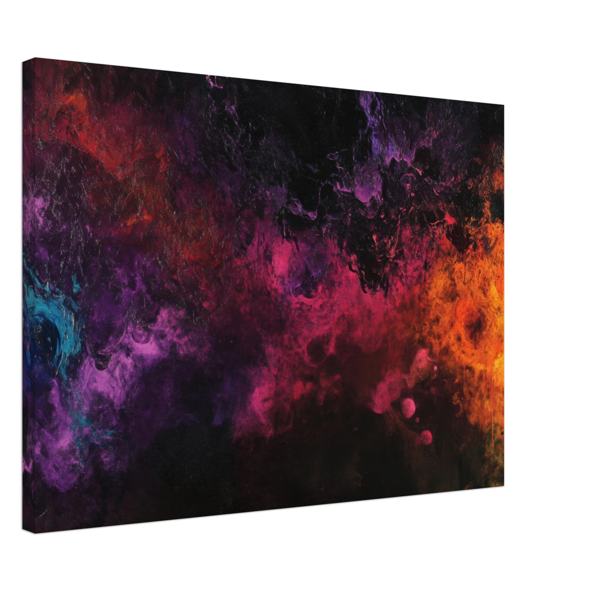 Canvas Landscape - Chromatic Abyss A dark infinite void punctured 2 - Shop Ai Art WebShop - Digital Art online Store