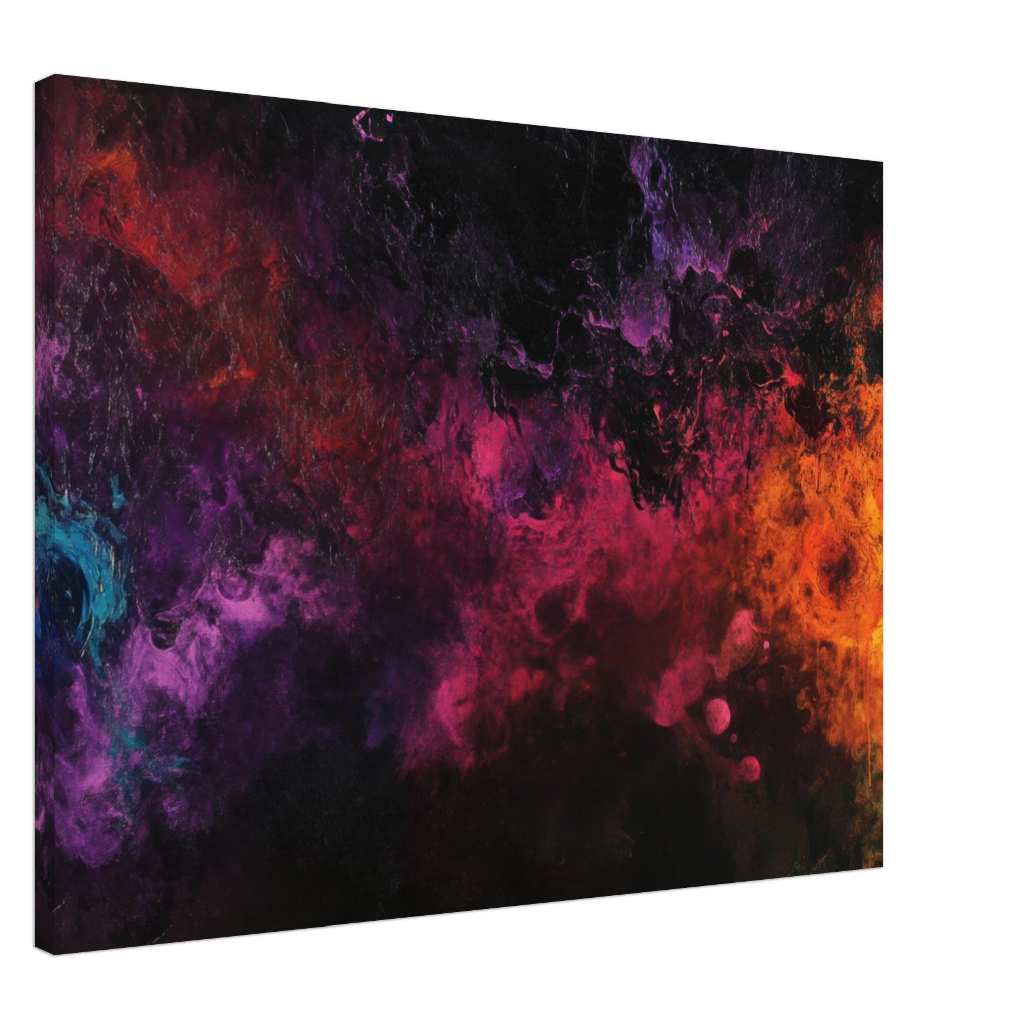 Canvas Landscape - Chromatic Abyss A dark infinite void punctured 2 - Shop Ai Art WebShop - Digital Art online Store