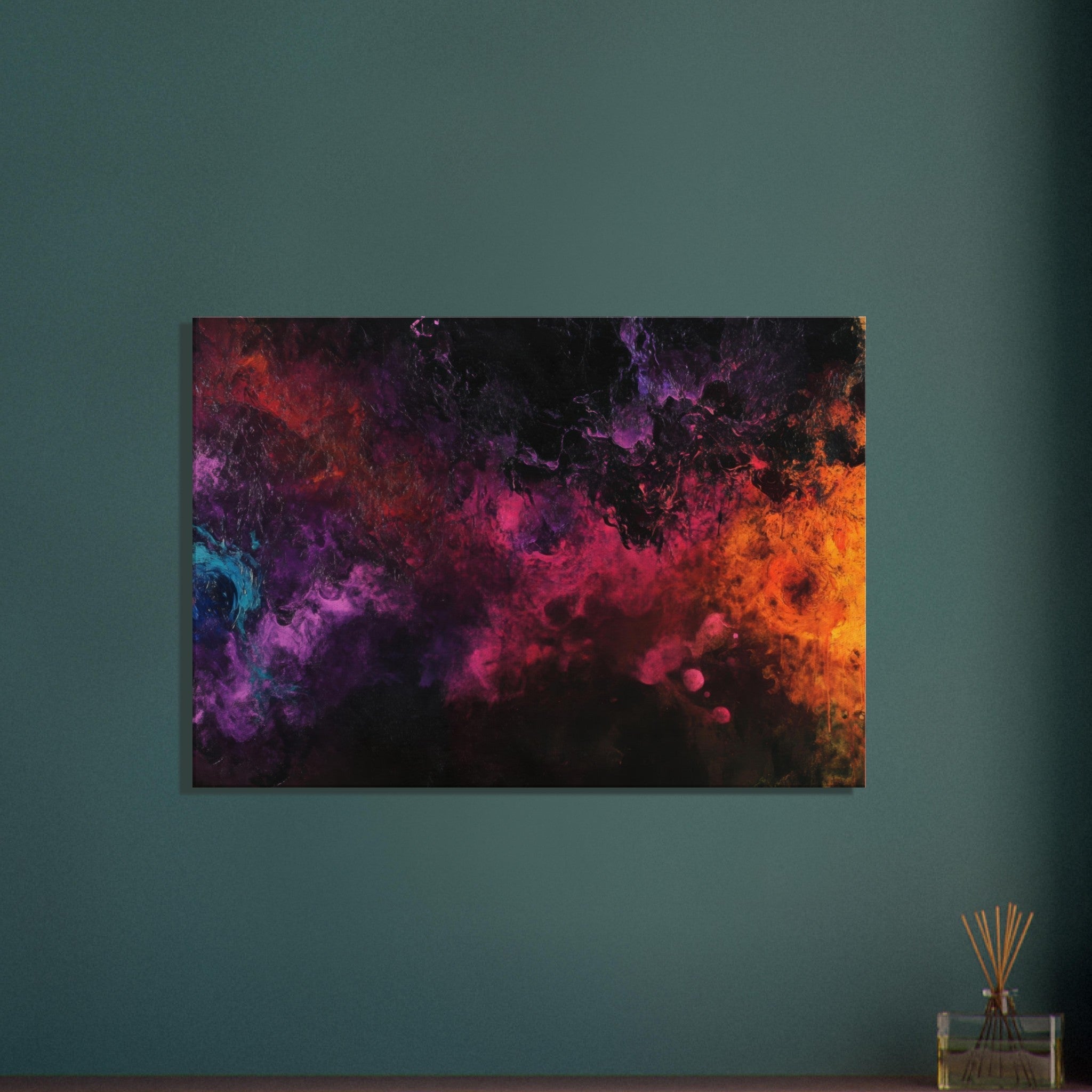 Canvas Landscape - Chromatic Abyss A dark infinite void punctured 2 - Shop Ai Art WebShop - Digital Art online Store