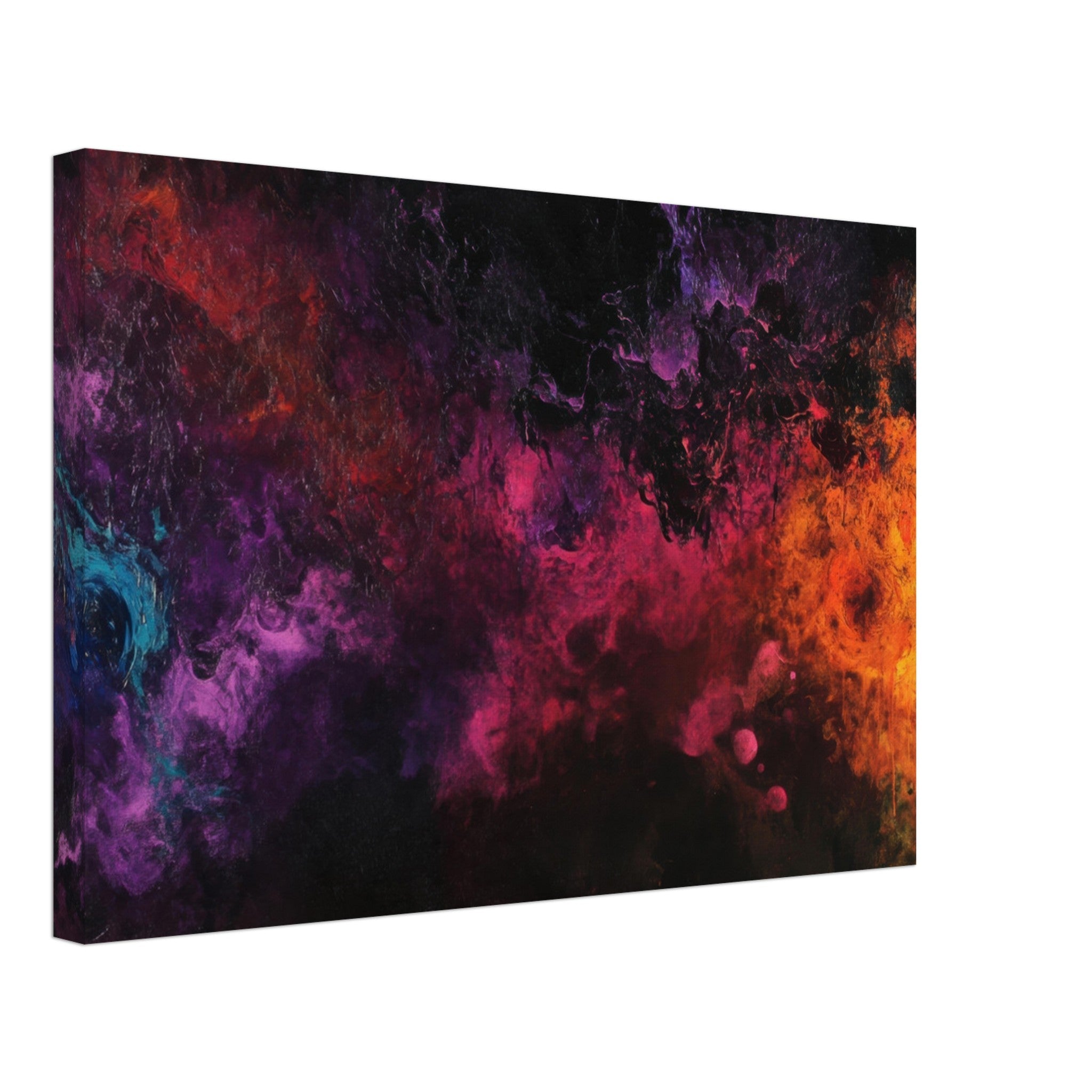 Canvas Landscape - Chromatic Abyss A dark infinite void punctured 2 - Shop Ai Art WebShop - Digital Art online Store