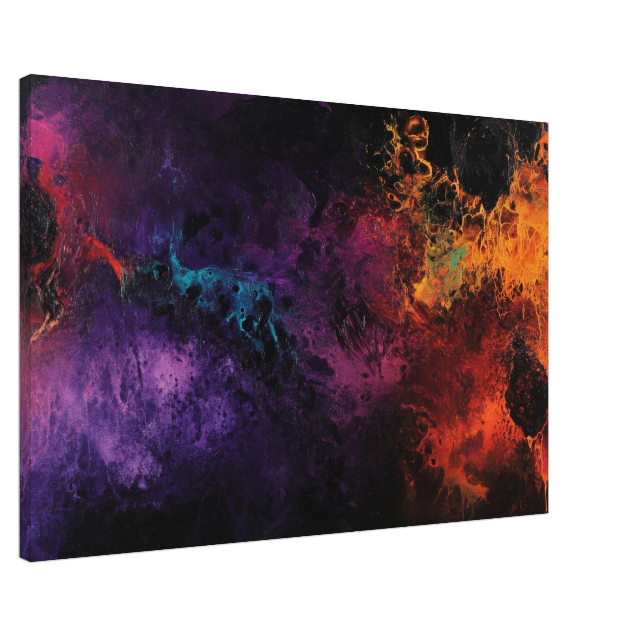 Canvas Landscape - Chromatic Abyss A dark infinite void punctured 4 - Shop Ai Art WebShop - Digital Art online Store
