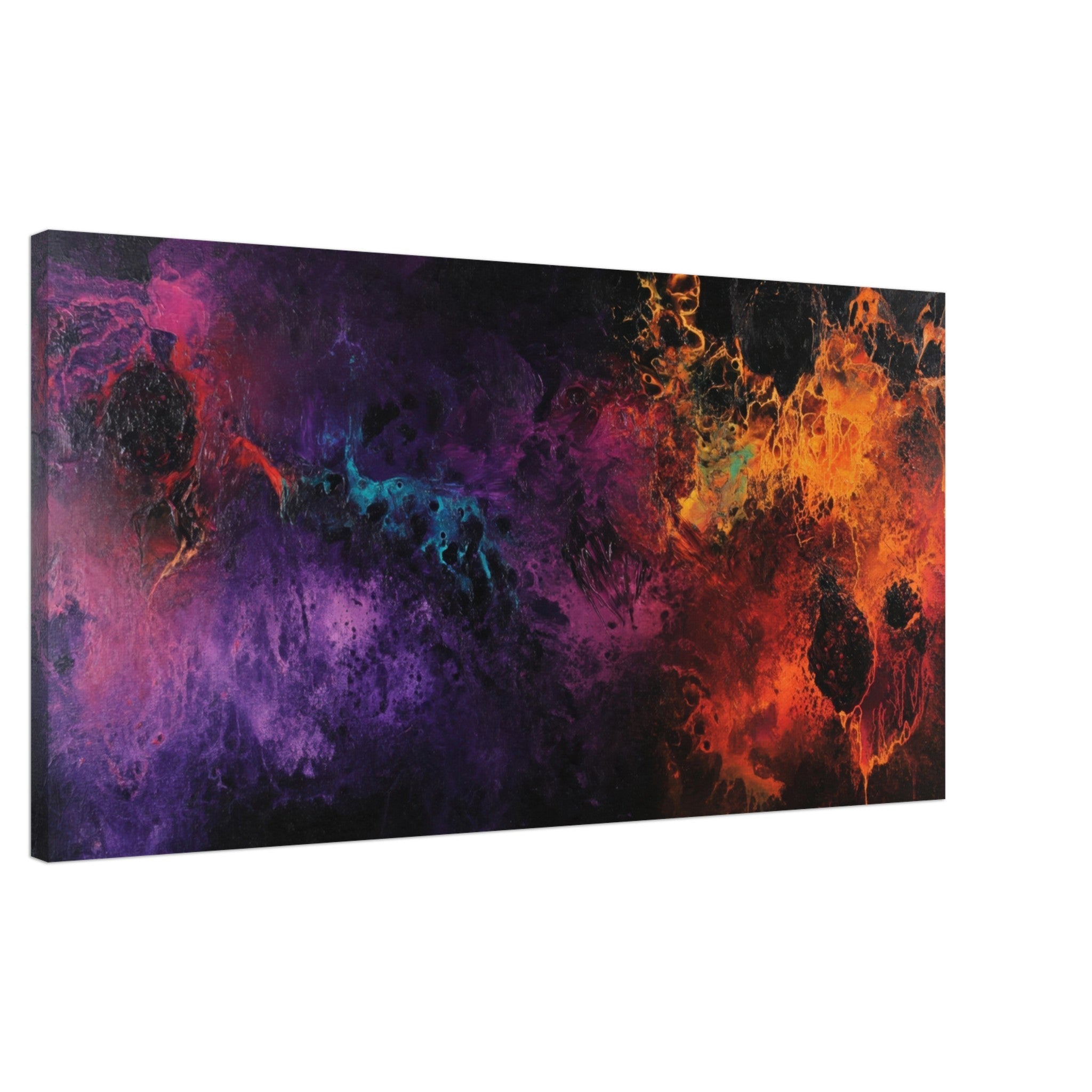 Canvas Landscape - Chromatic Abyss A dark infinite void punctured 4 - Shop Ai Art WebShop - Digital Art online Store