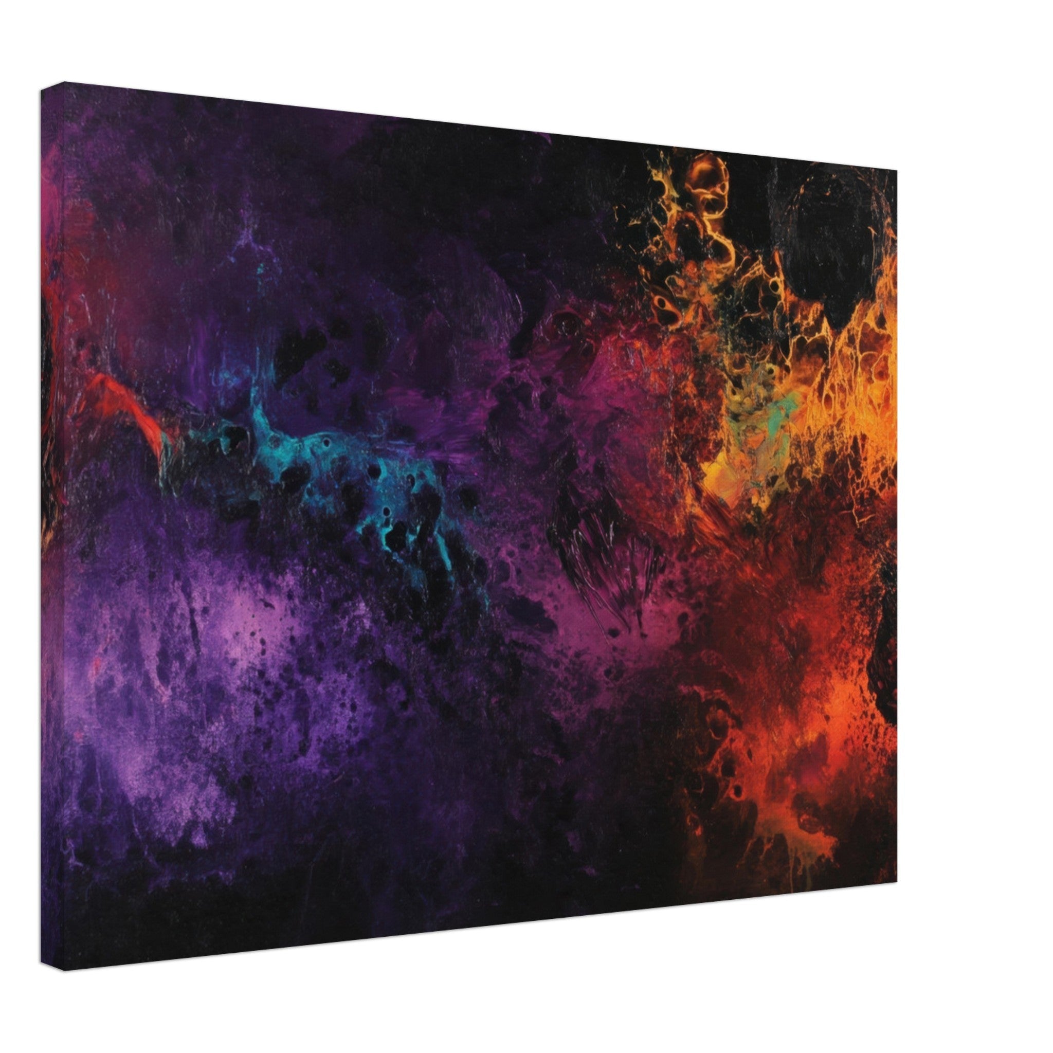 Canvas Landscape - Chromatic Abyss A dark infinite void punctured 4 - Shop Ai Art WebShop - Digital Art online Store