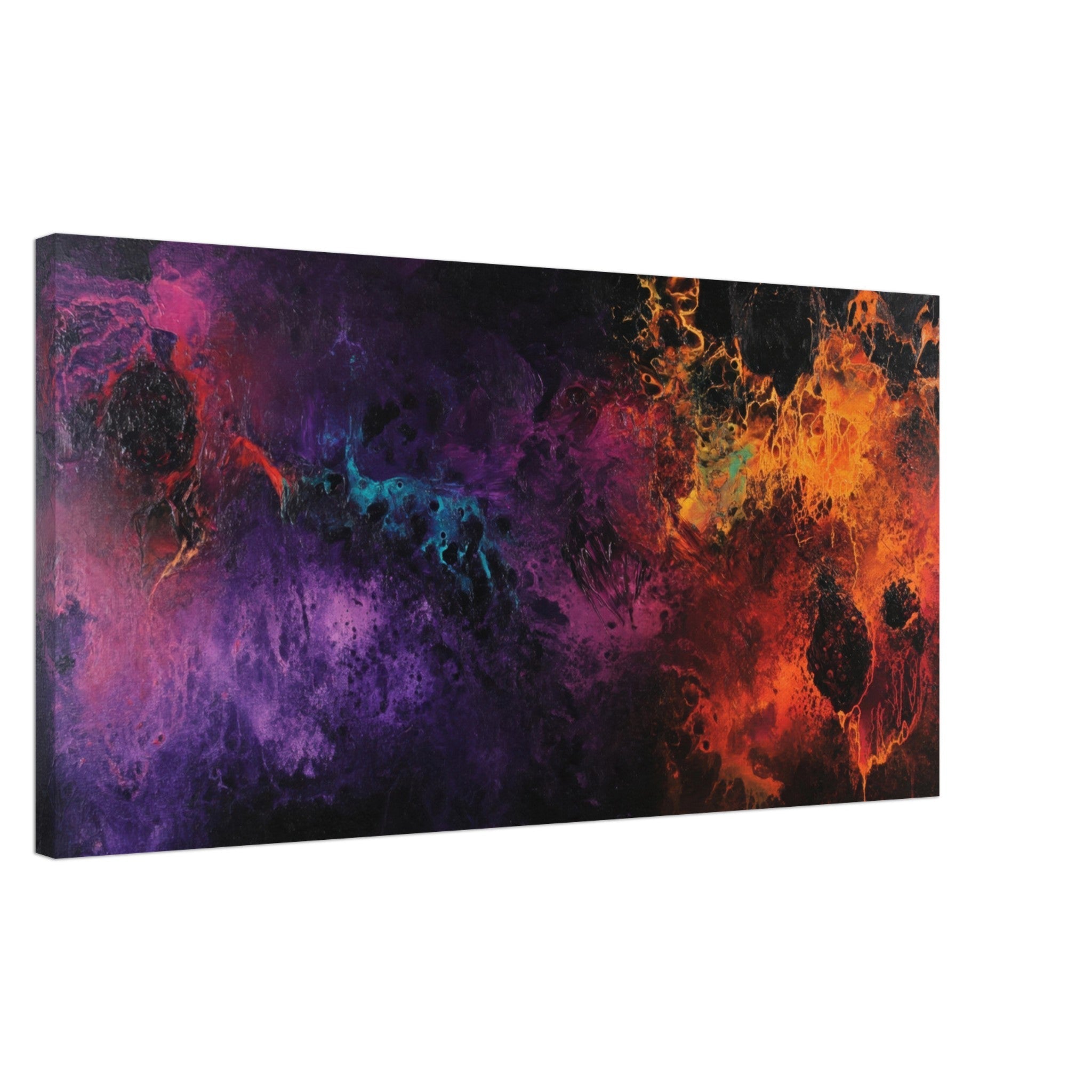 Canvas Landscape - Chromatic Abyss A dark infinite void punctured 4 - Shop Ai Art WebShop - Digital Art online Store
