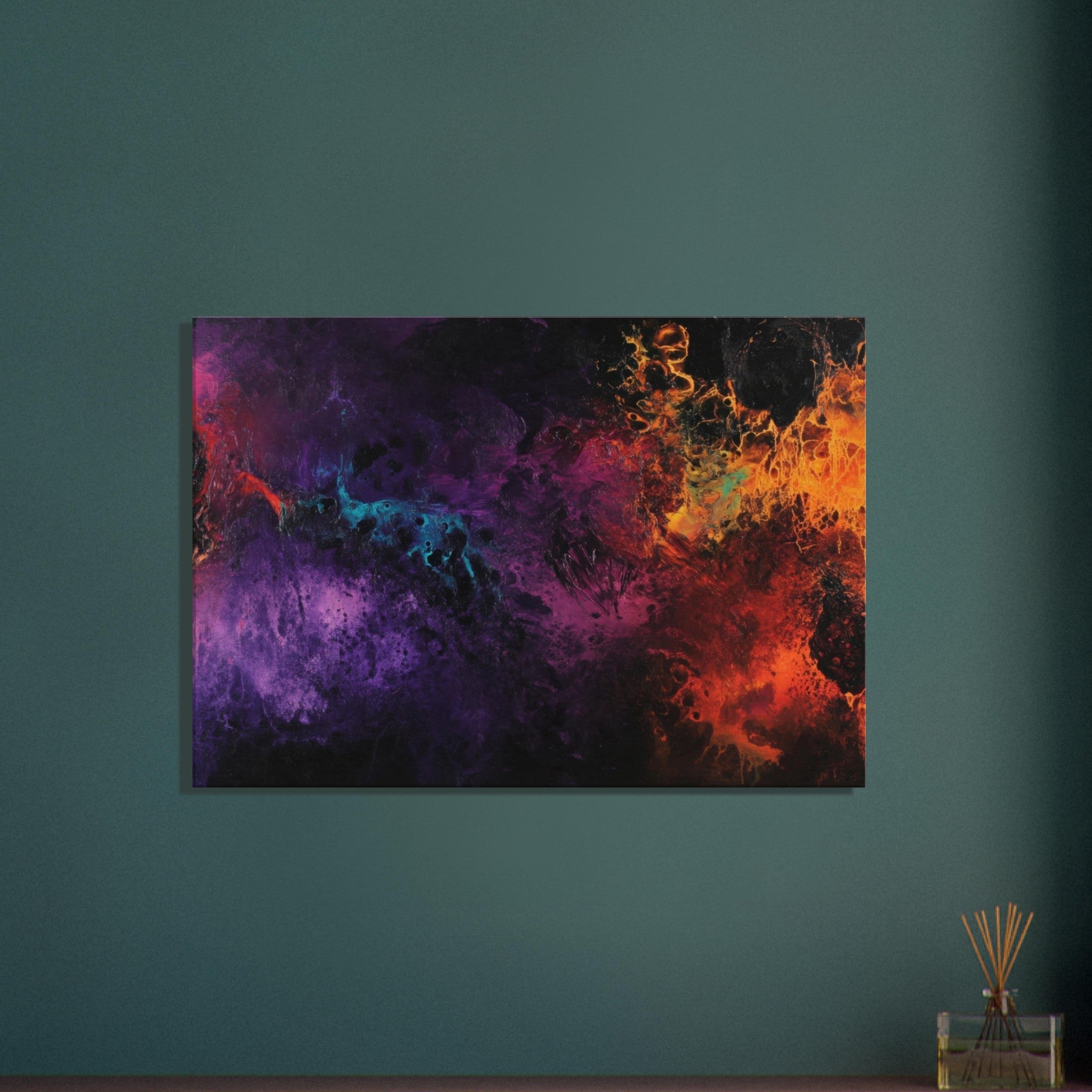 Canvas Landscape - Chromatic Abyss A dark infinite void punctured 4 - Shop Ai Art WebShop - Digital Art online Store