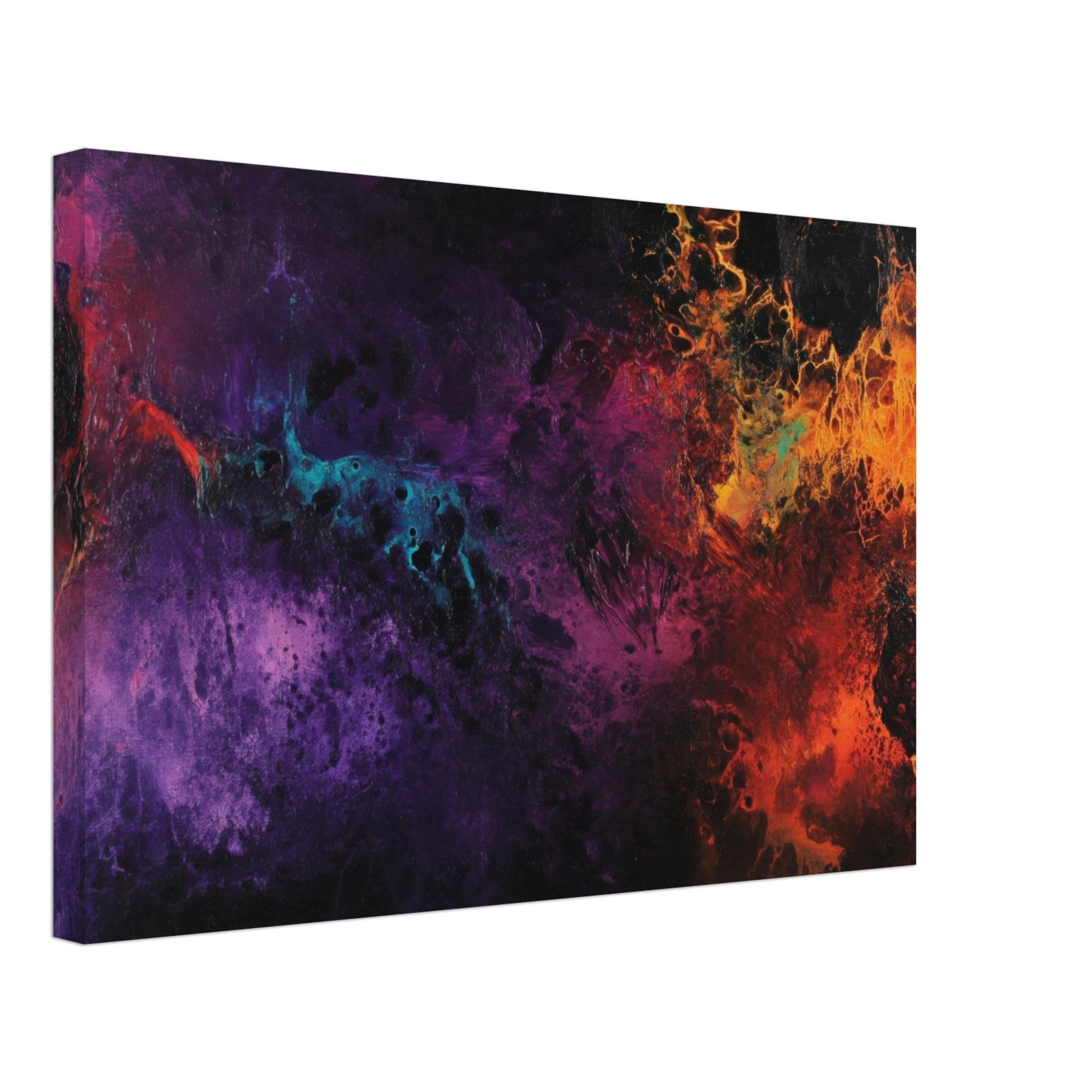 Canvas Landscape - Chromatic Abyss A dark infinite void punctured 4 - Shop Ai Art WebShop - Digital Art online Store