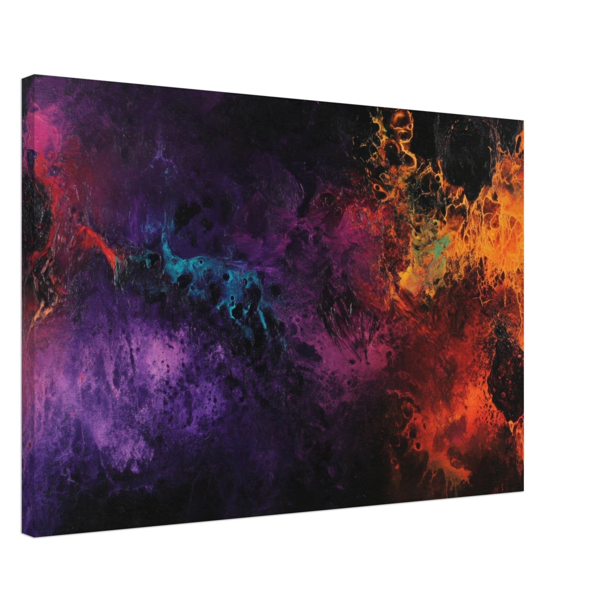 Canvas Landscape - Chromatic Abyss A dark infinite void punctured 4 - Shop Ai Art WebShop - Digital Art online Store