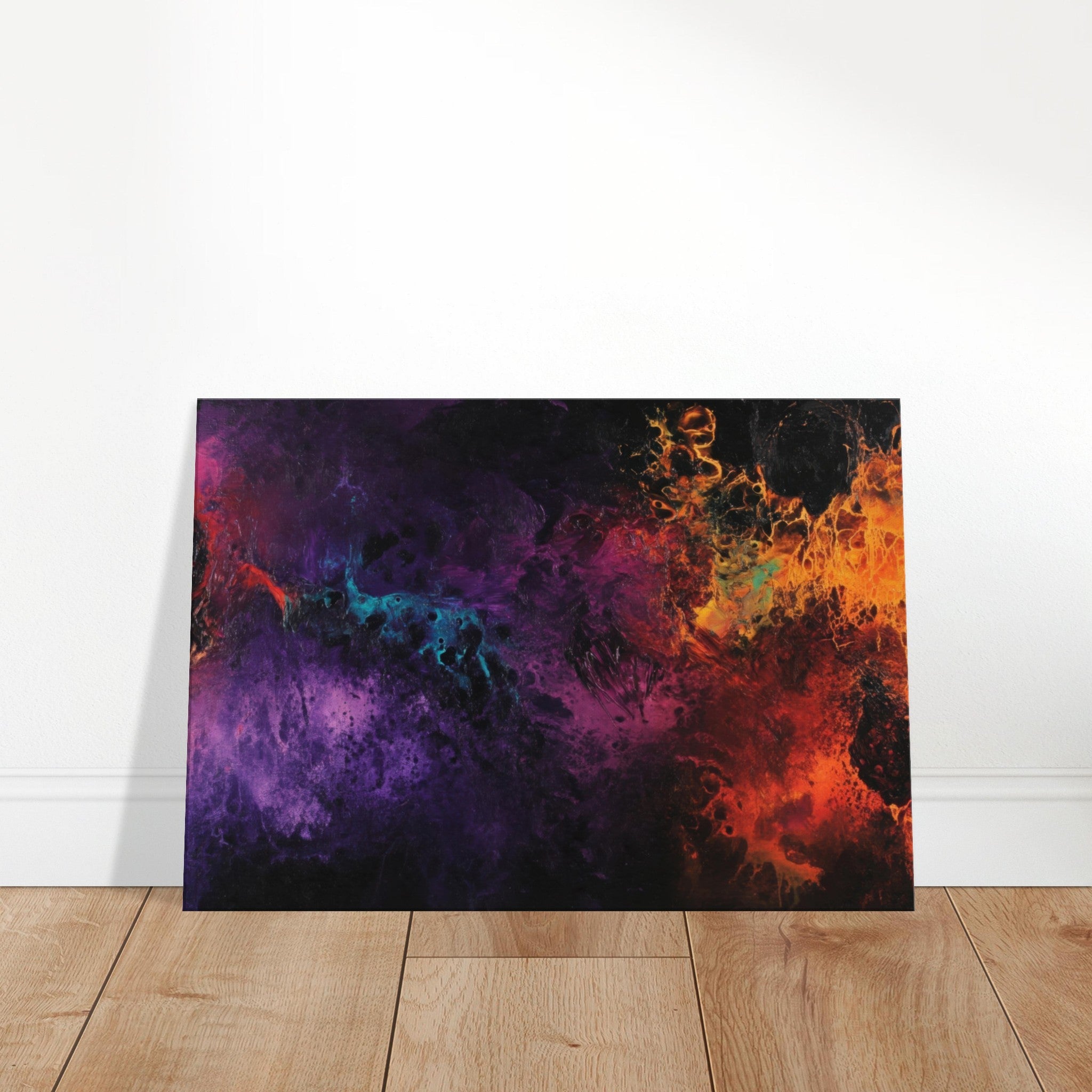 Canvas Landscape - Chromatic Abyss A dark infinite void punctured 4 - Shop Ai Art WebShop - Digital Art online Store