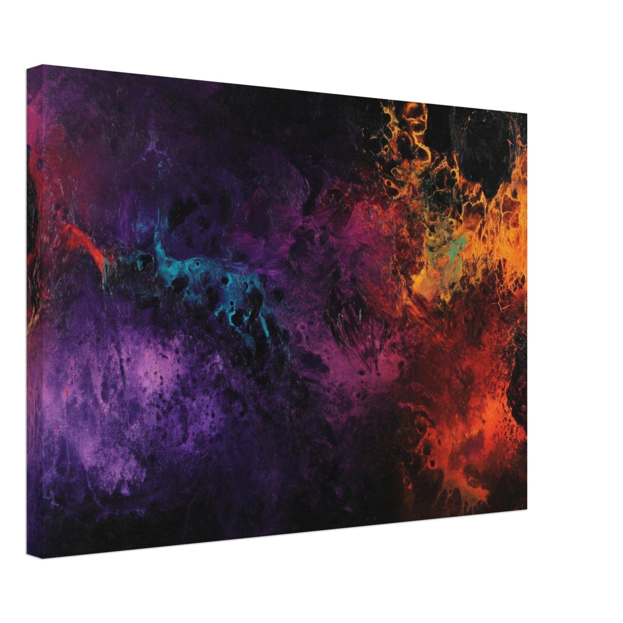 Canvas Landscape - Chromatic Abyss A dark infinite void punctured 4 - Shop Ai Art WebShop - Digital Art online Store