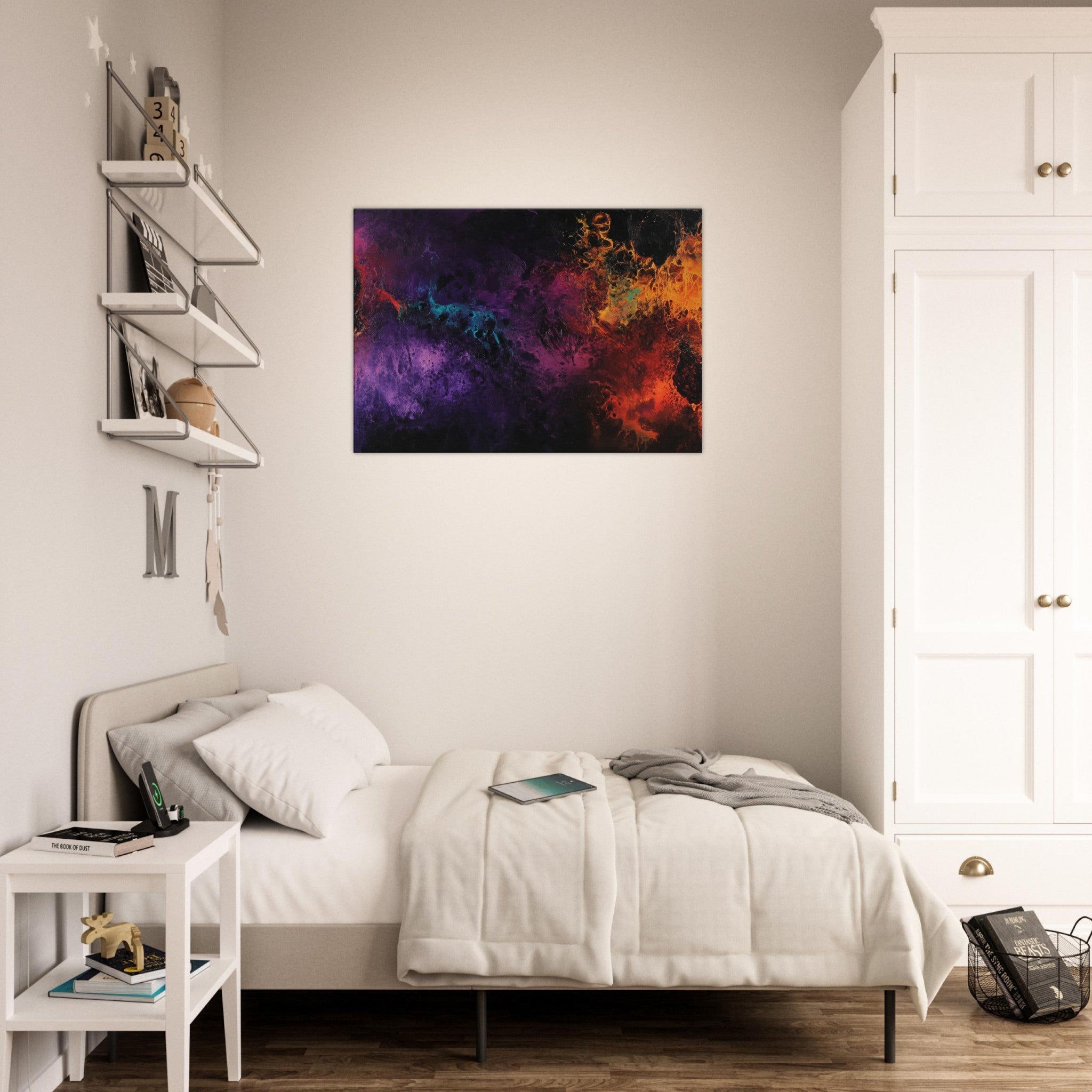 Canvas Landscape - Chromatic Abyss A dark infinite void punctured 4 - Shop Ai Art WebShop - Digital Art online Store