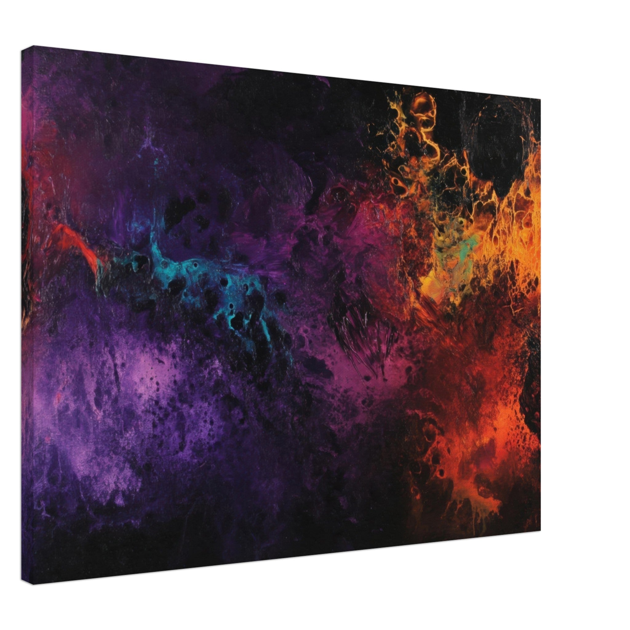 Canvas Landscape - Chromatic Abyss A dark infinite void punctured 4 - Shop Ai Art WebShop - Digital Art online Store