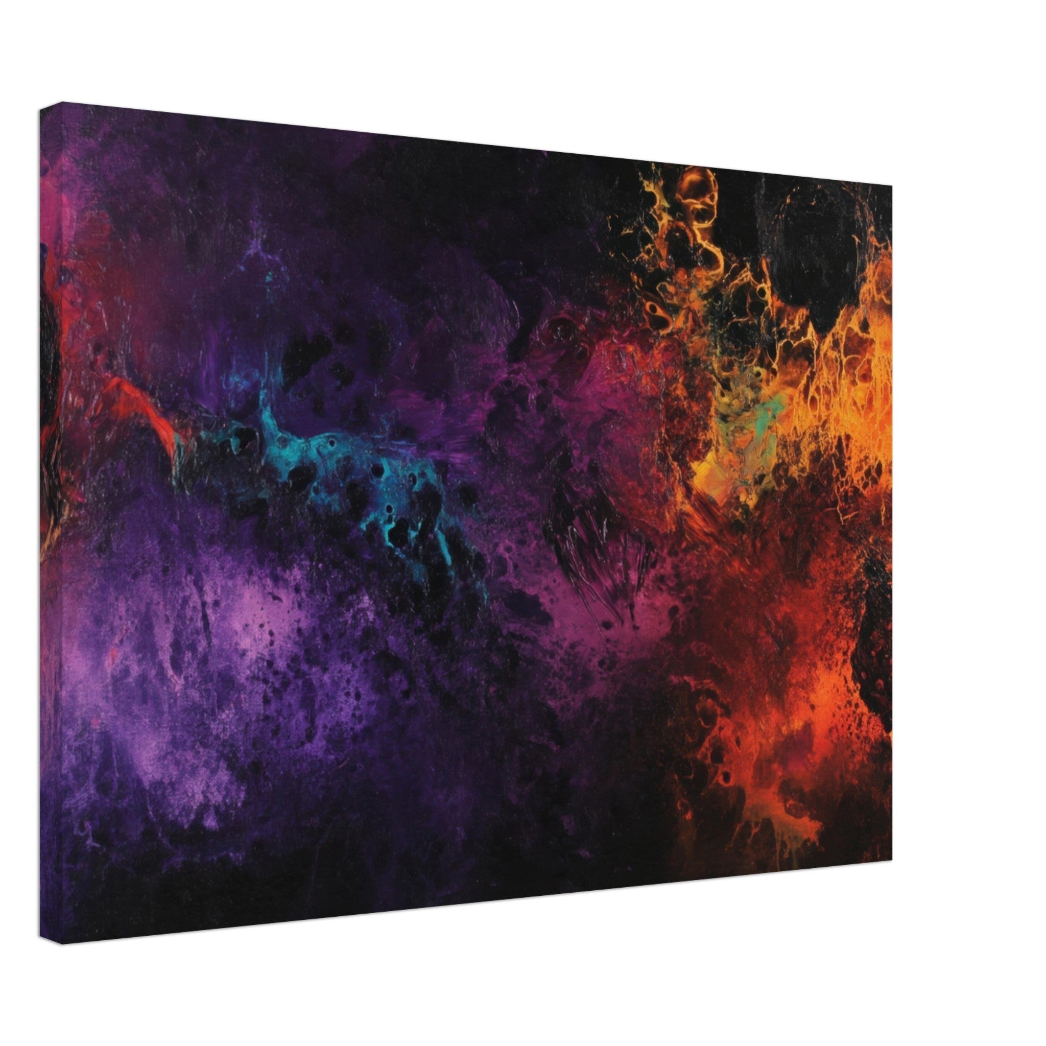 Canvas Landscape - Chromatic Abyss A dark infinite void punctured 4 - Shop Ai Art WebShop - Digital Art online Store