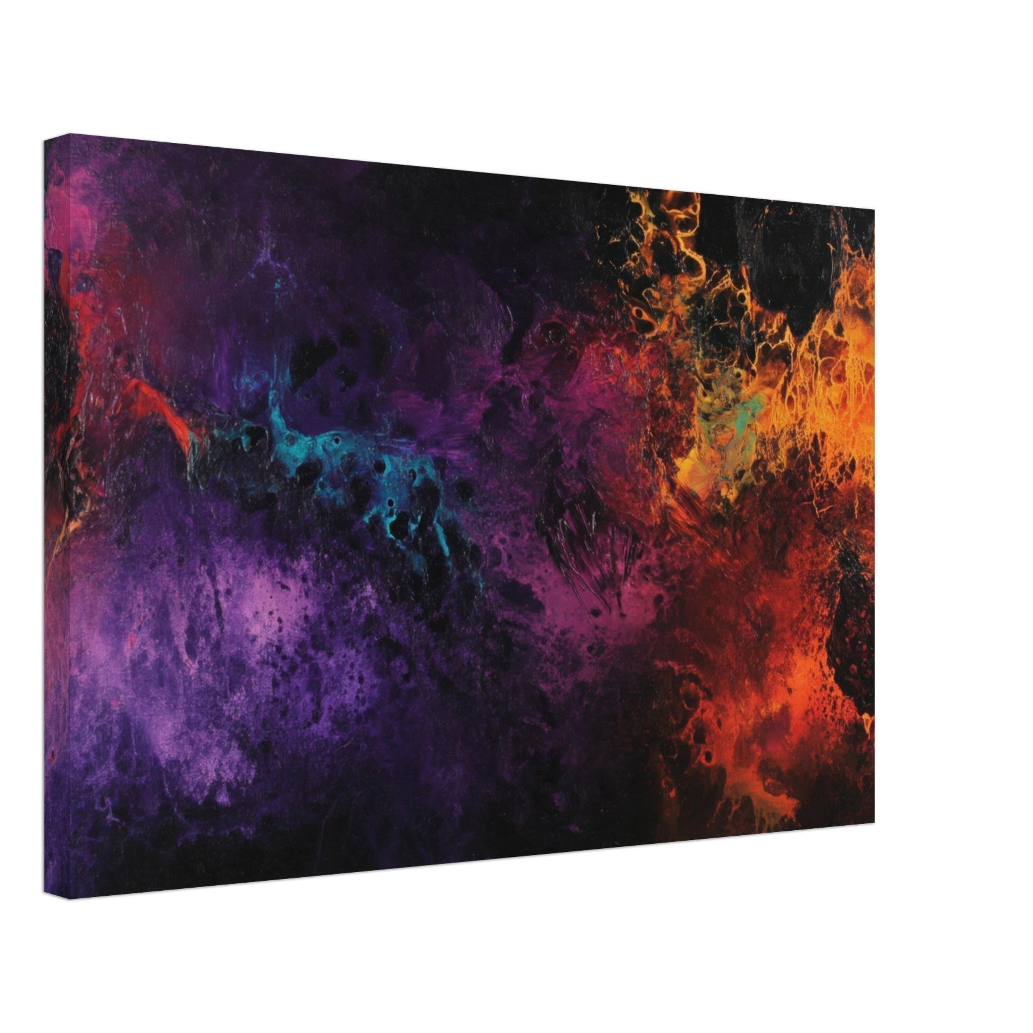 Canvas Landscape - Chromatic Abyss A dark infinite void punctured 4 - Shop Ai Art WebShop - Digital Art online Store