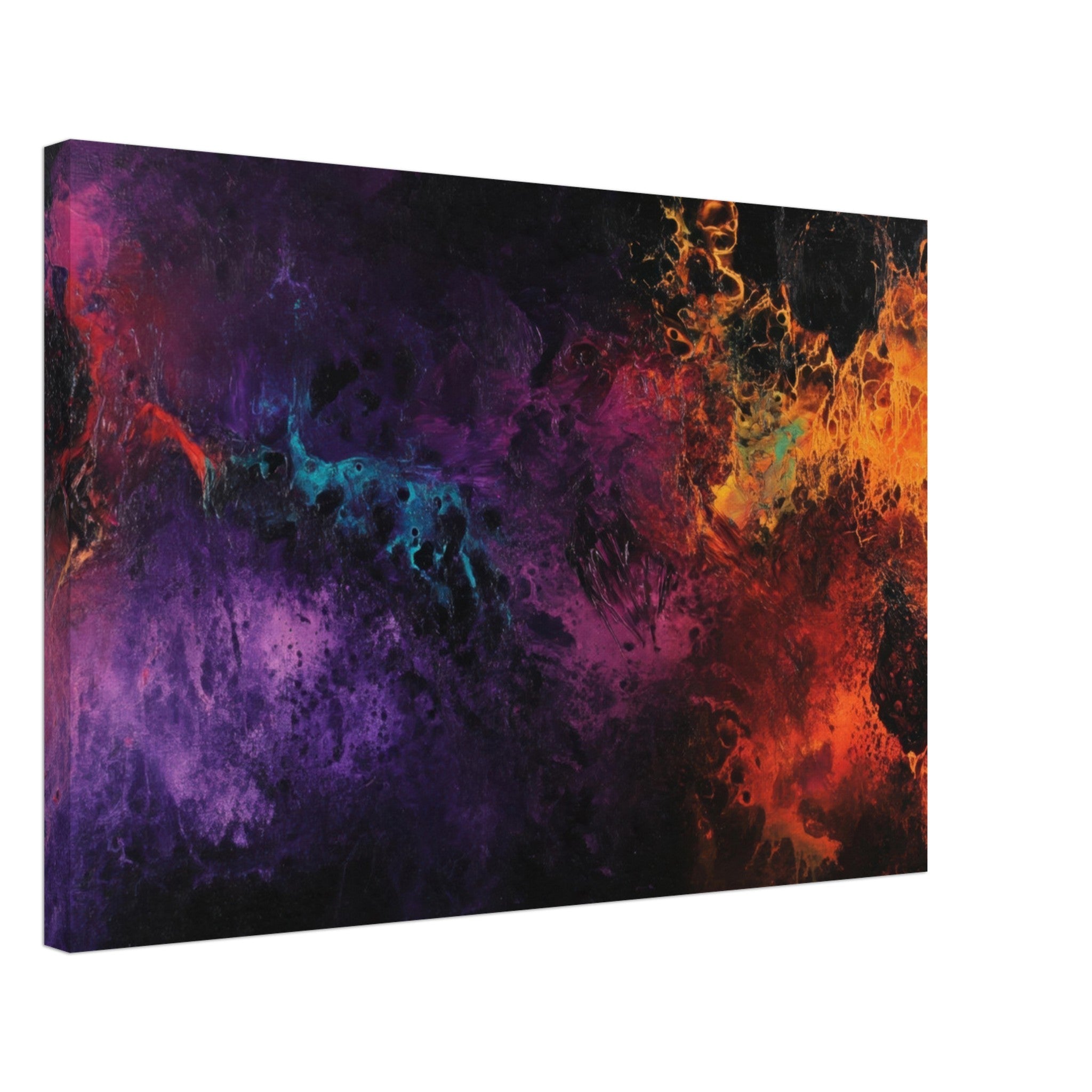 Canvas Landscape - Chromatic Abyss A dark infinite void punctured 4 - Shop Ai Art WebShop - Digital Art online Store