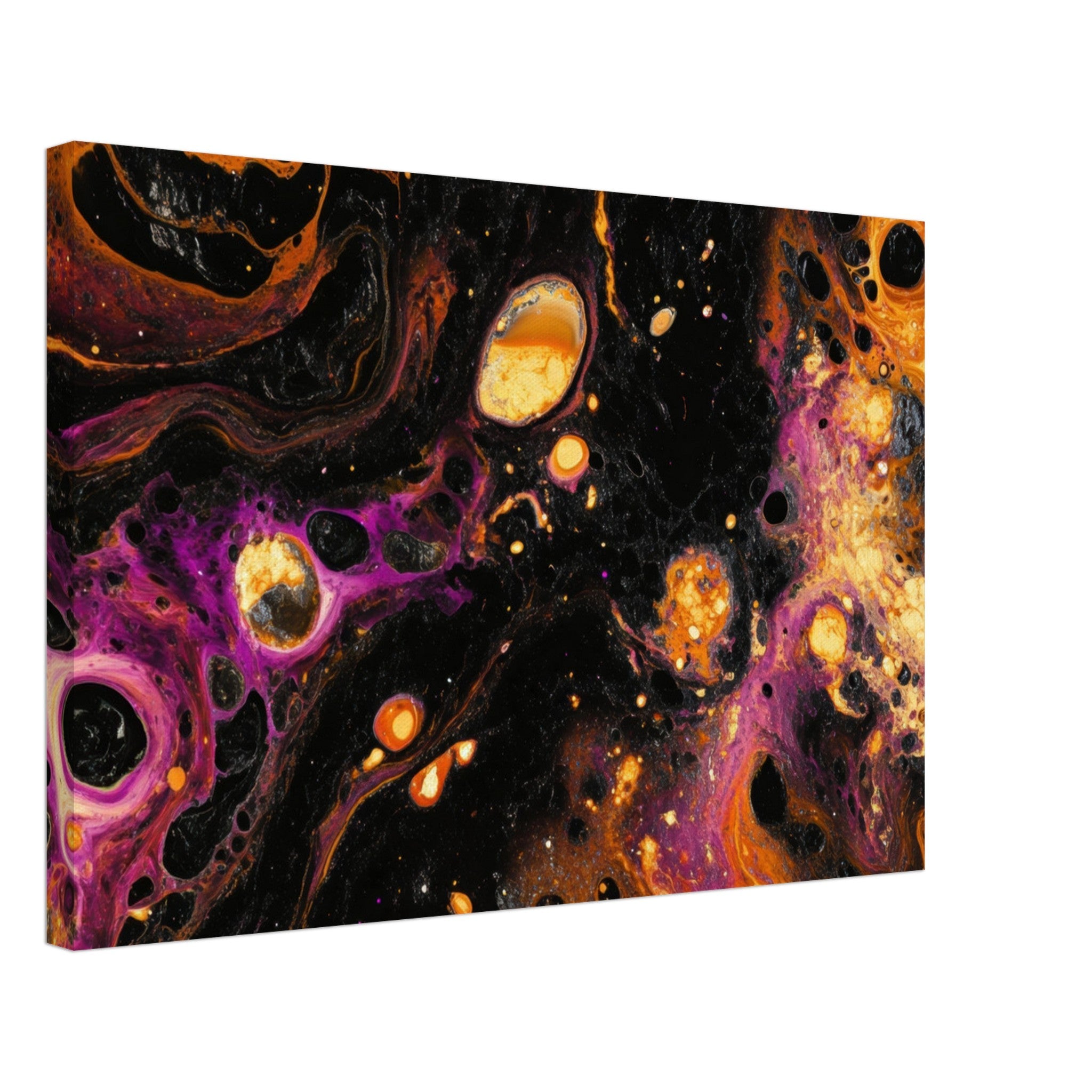 Canvas Landscape - Chromatic Abyss A dark infinite void punctured 7 - Shop Ai Art WebShop - Digital Art online Store