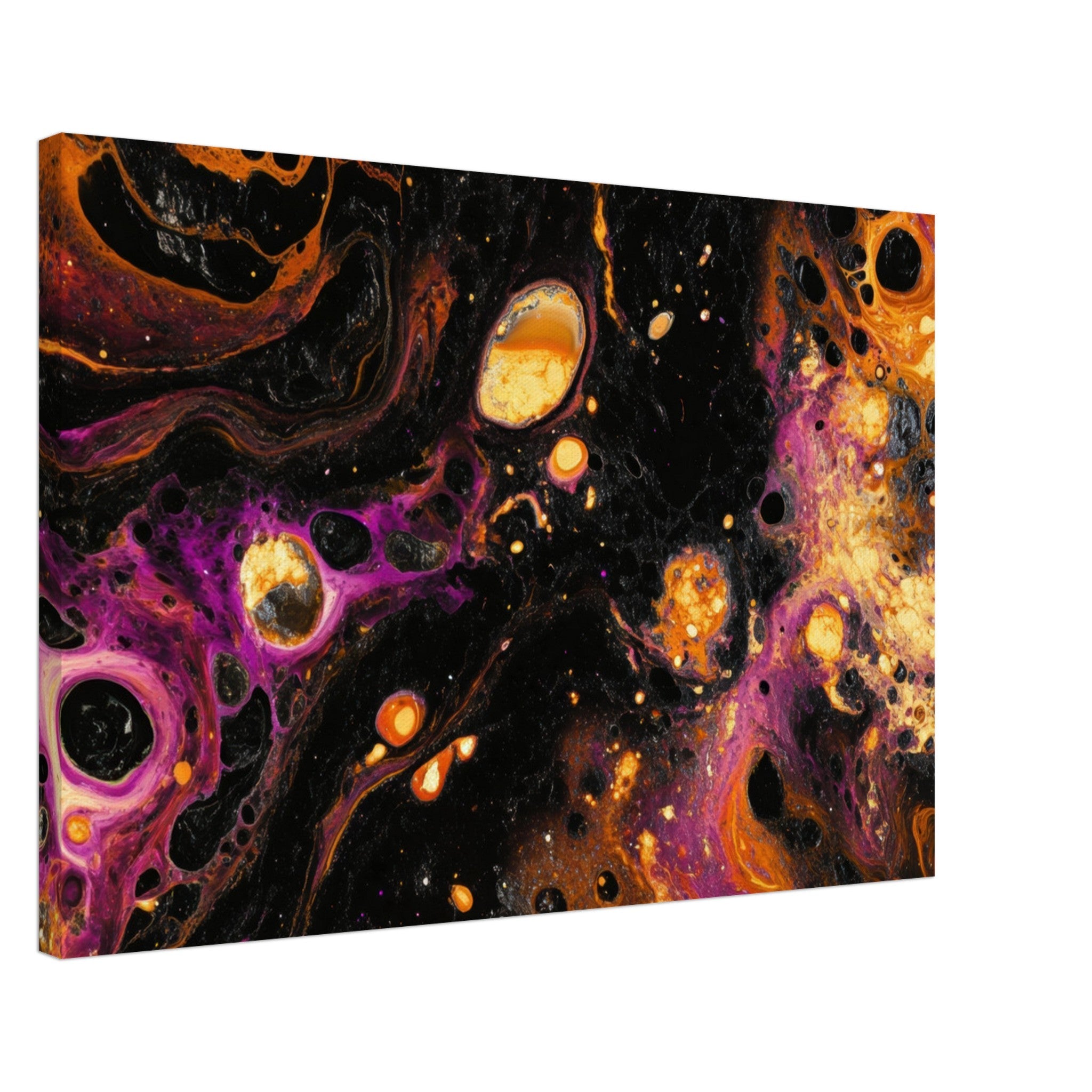 Canvas Landscape - Chromatic Abyss A dark infinite void punctured 7 - Shop Ai Art WebShop - Digital Art online Store