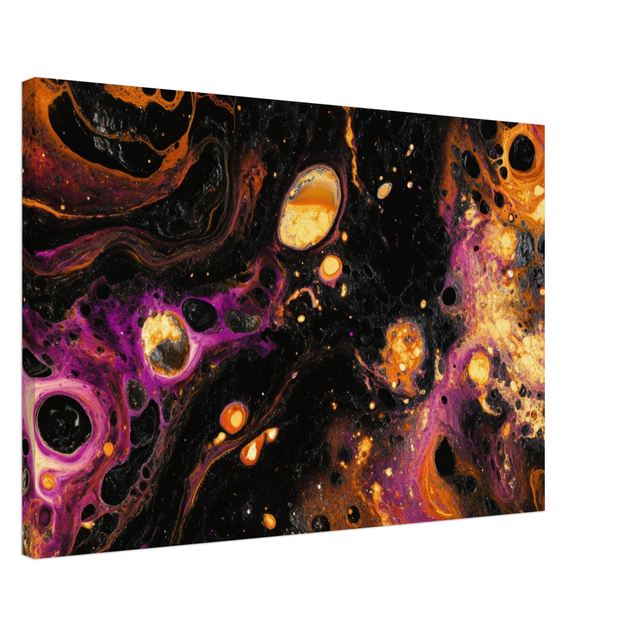 Canvas Landscape - Chromatic Abyss A dark infinite void punctured 7 - Shop Ai Art WebShop - Digital Art online Store