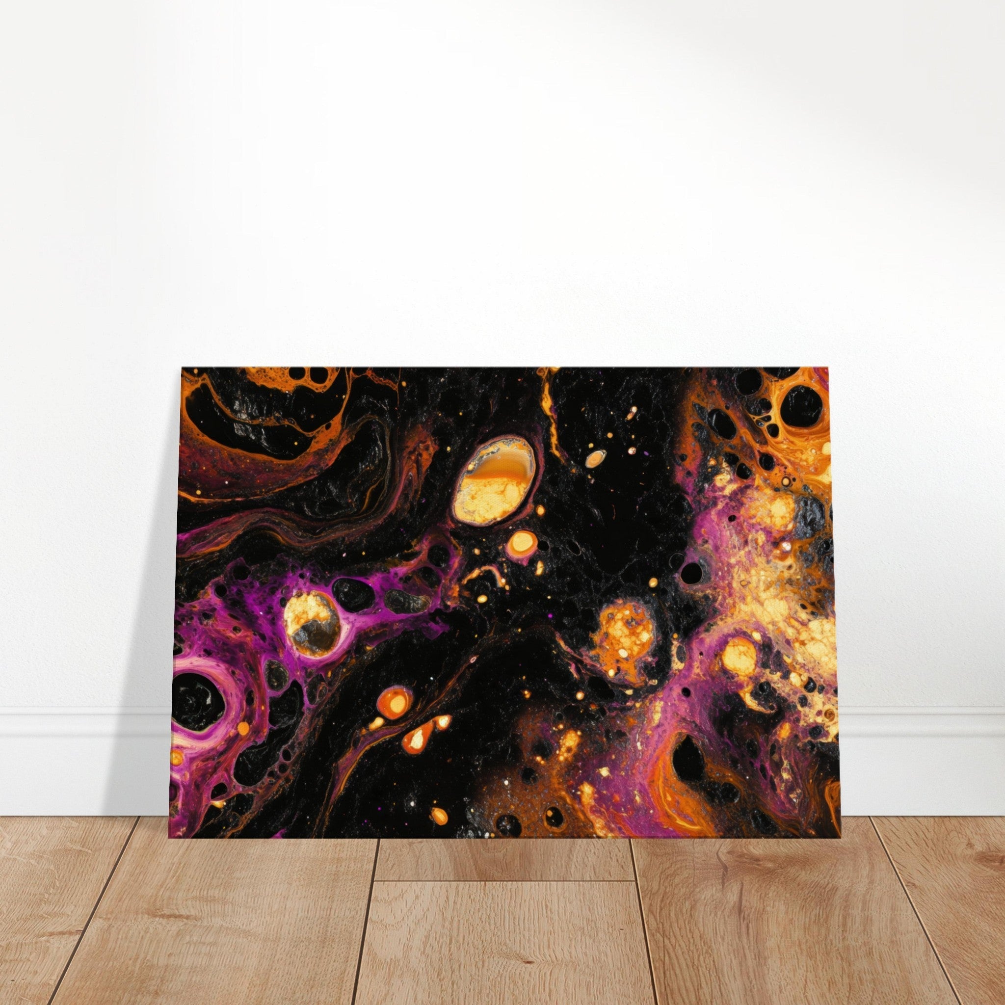 Canvas Landscape - Chromatic Abyss A dark infinite void punctured 7 - Shop Ai Art WebShop - Digital Art online Store