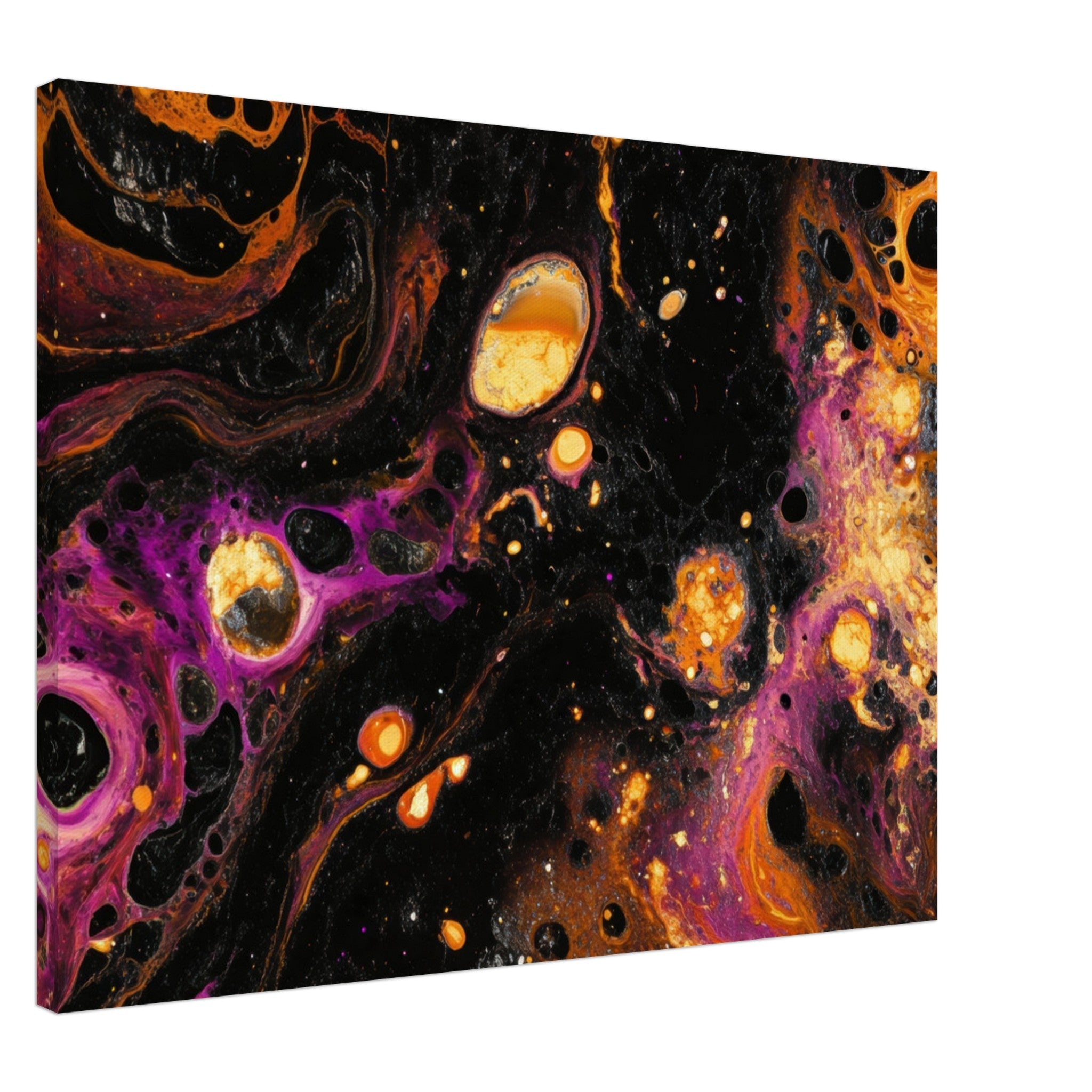 Canvas Landscape - Chromatic Abyss A dark infinite void punctured 7 - Shop Ai Art WebShop - Digital Art online Store