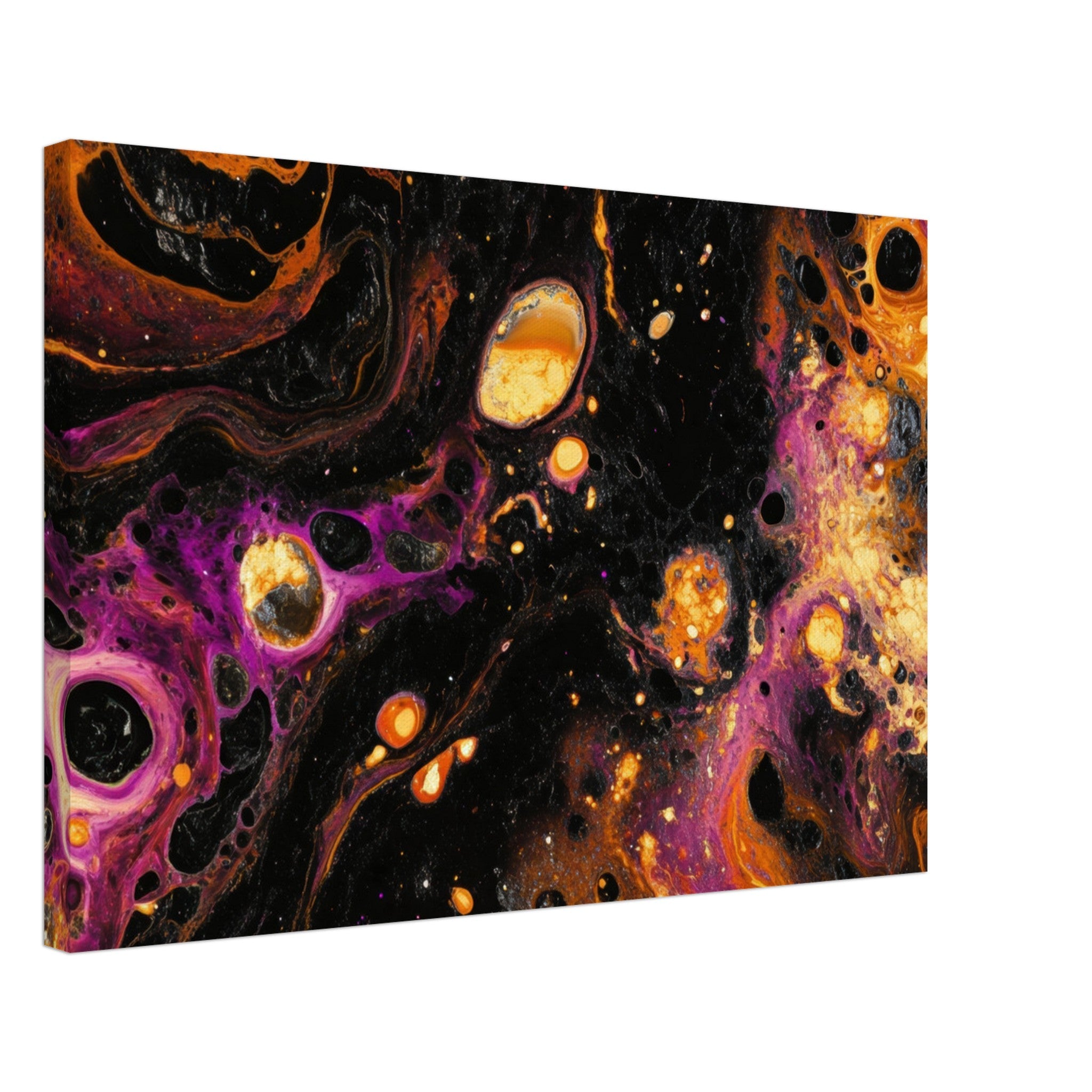 Canvas Landscape - Chromatic Abyss A dark infinite void punctured 7 - Shop Ai Art WebShop - Digital Art online Store