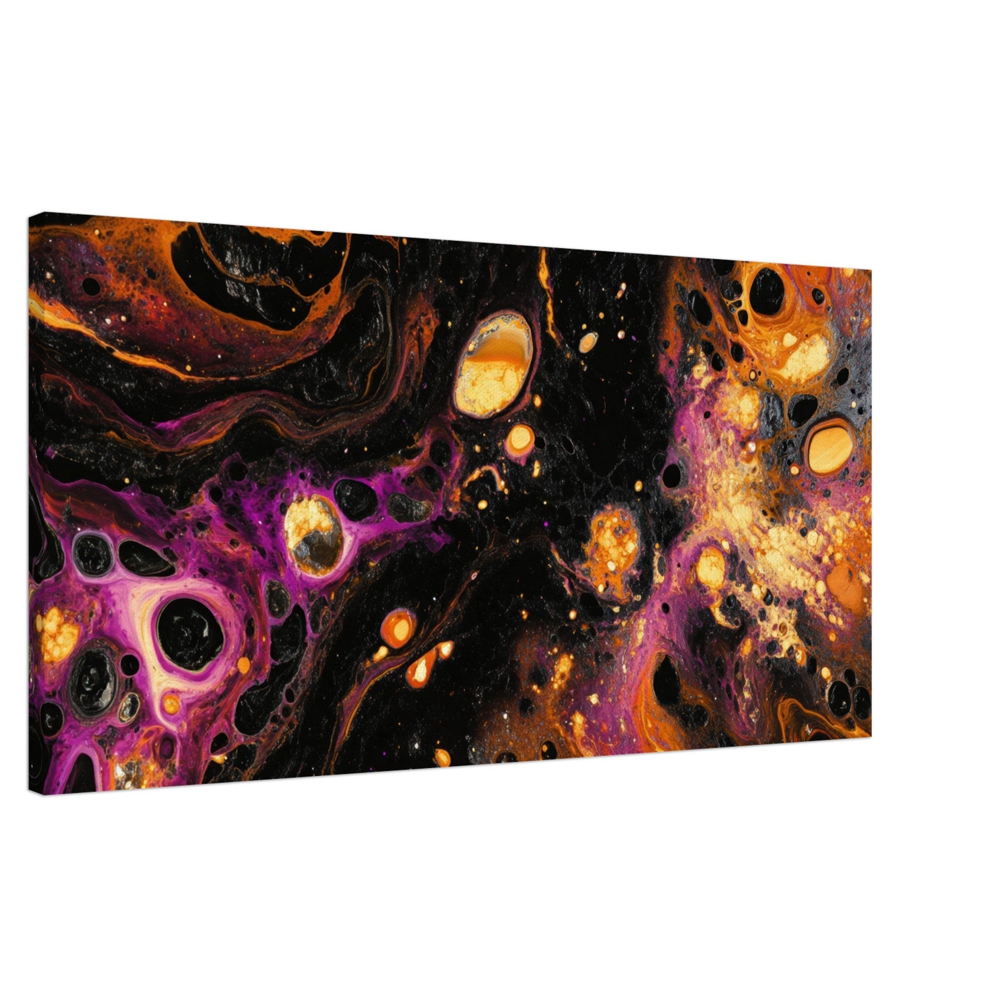Canvas Landscape - Chromatic Abyss A dark infinite void punctured 7 - Shop Ai Art WebShop - Digital Art online Store