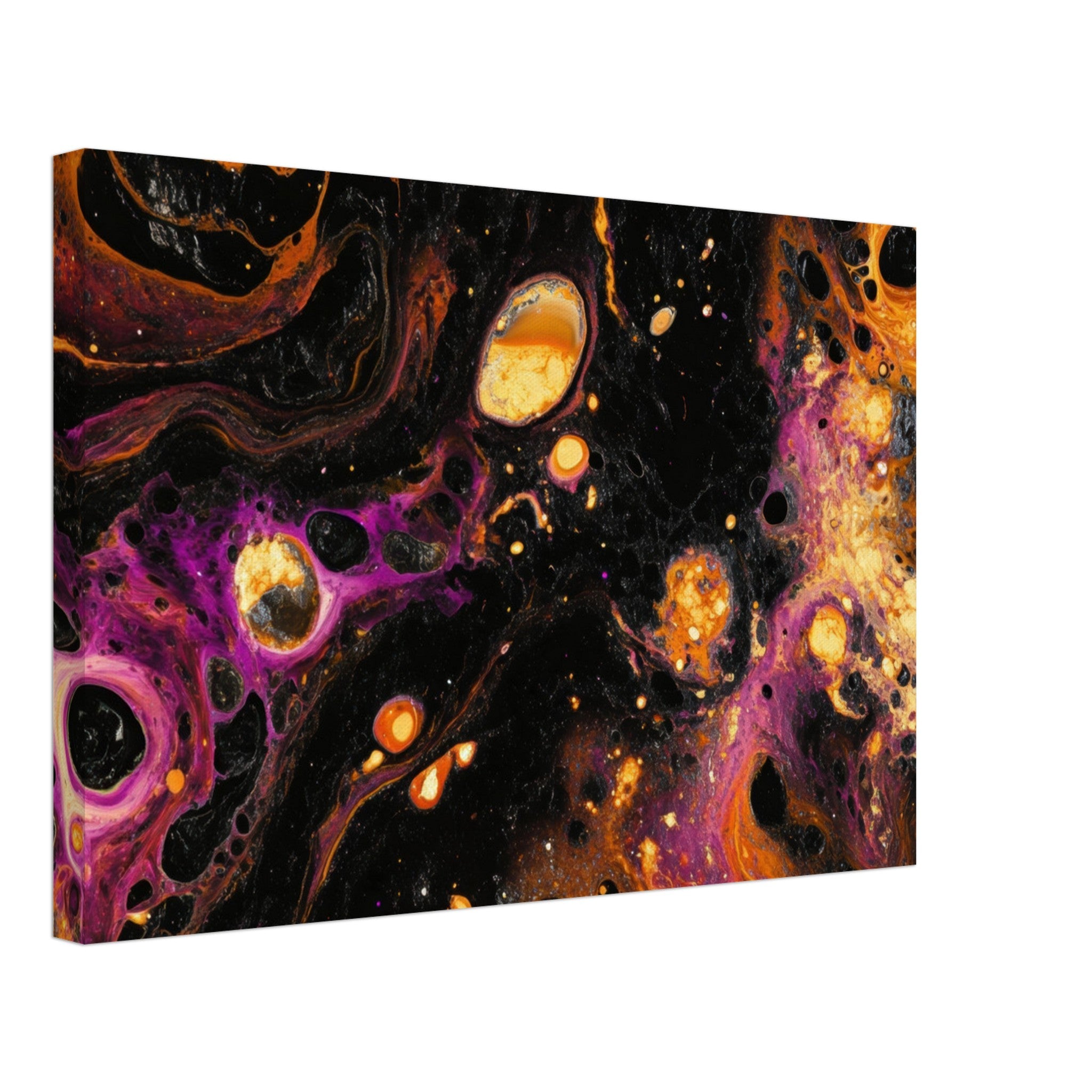 Canvas Landscape - Chromatic Abyss A dark infinite void punctured 7 - Shop Ai Art WebShop - Digital Art online Store