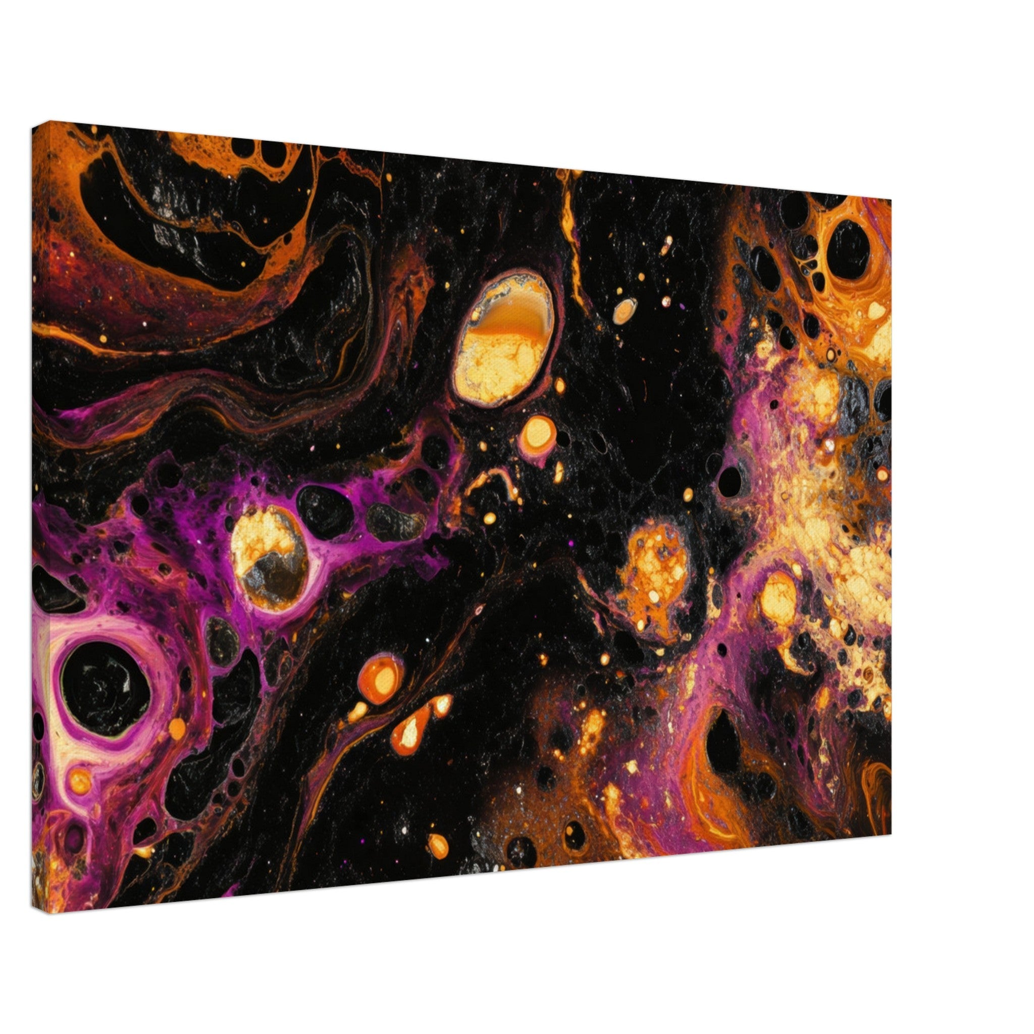 Canvas Landscape - Chromatic Abyss A dark infinite void punctured 7 - Shop Ai Art WebShop - Digital Art online Store