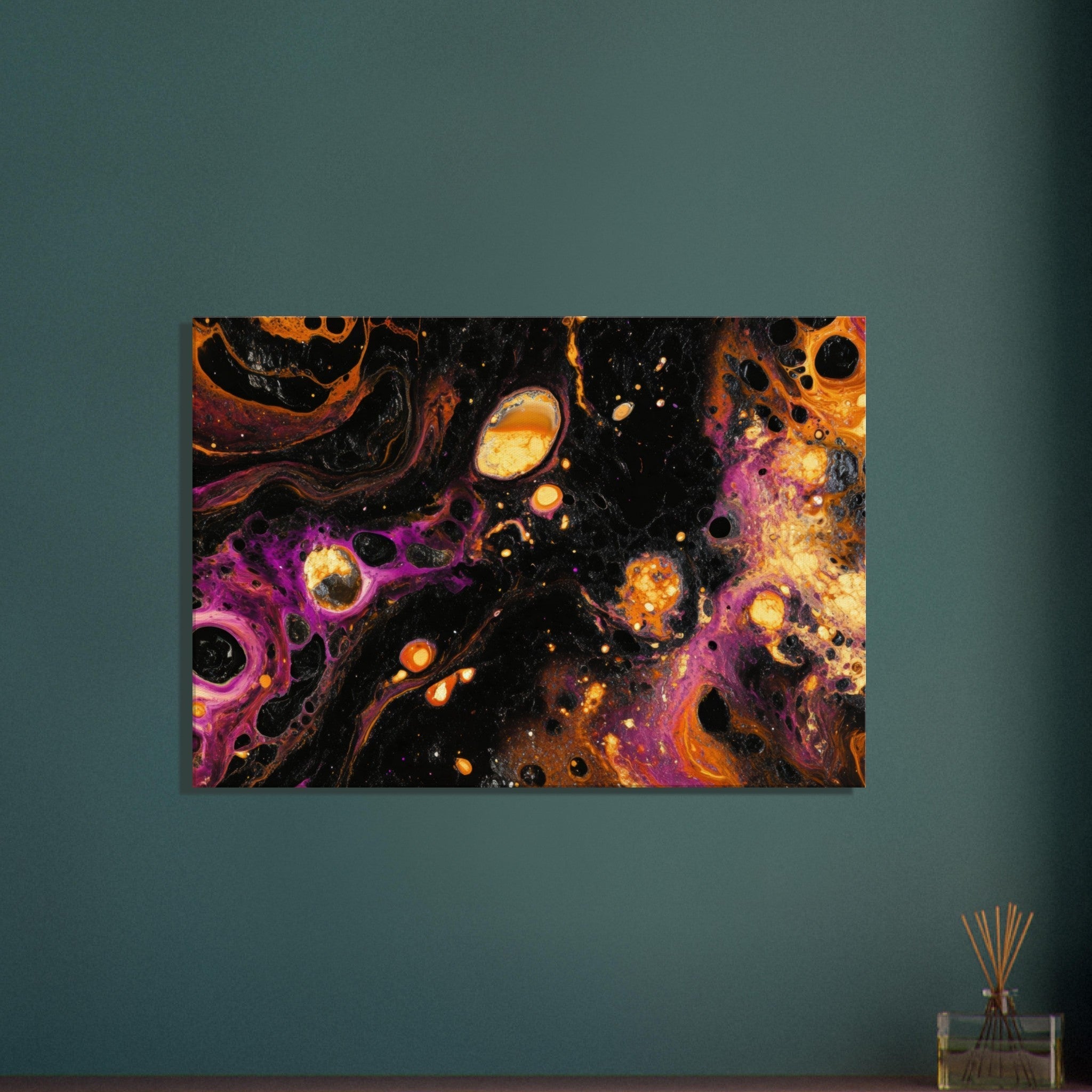 Canvas Landscape - Chromatic Abyss A dark infinite void punctured 7 - Shop Ai Art WebShop - Digital Art online Store