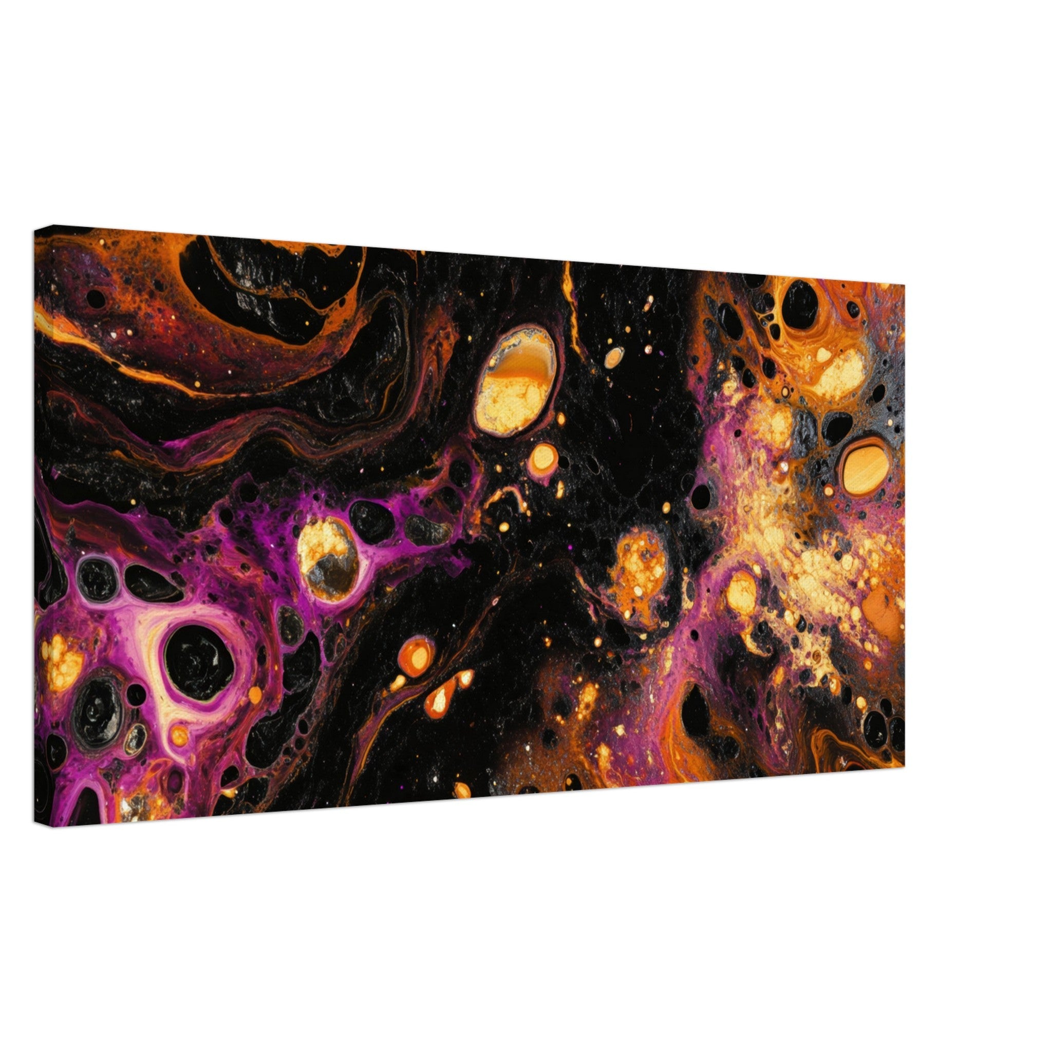 Canvas Landscape - Chromatic Abyss A dark infinite void punctured 7 - Shop Ai Art WebShop - Digital Art online Store