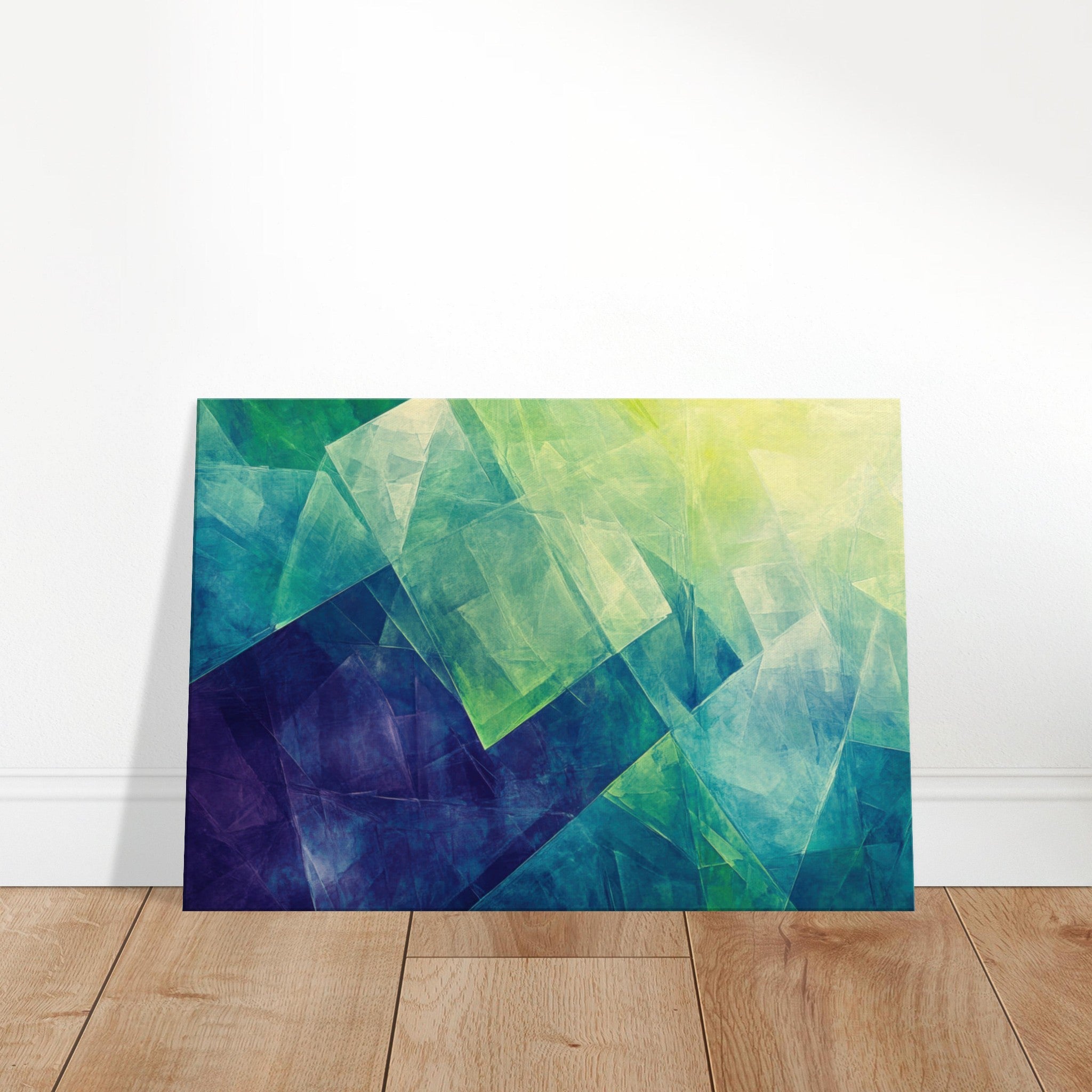 Canvas Landscape - Fractured Realities Shattered geometric patterns - Shop Ai Art WebShop - Digital Art online Store