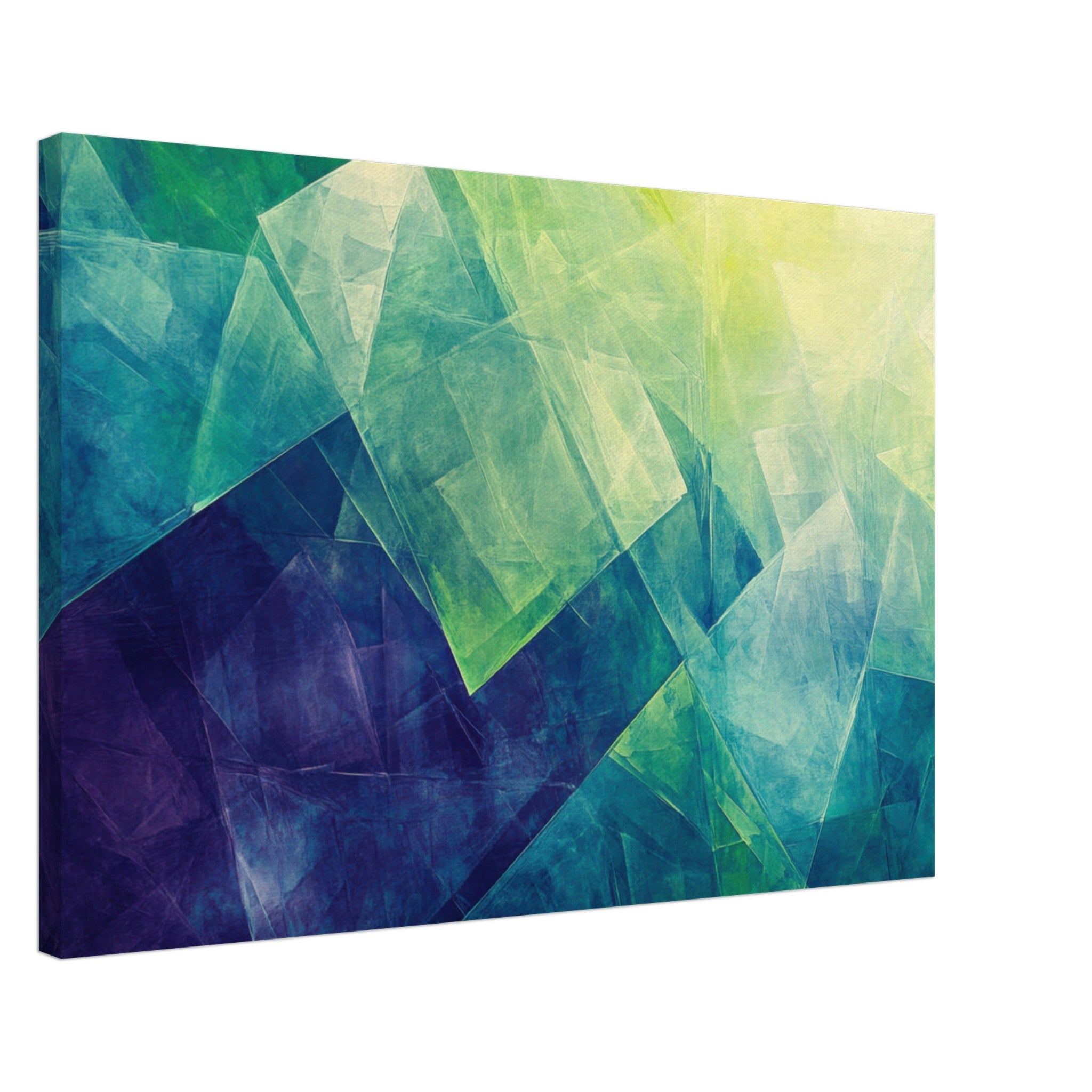 Canvas Landscape - Fractured Realities Shattered geometric patterns - Shop Ai Art WebShop - Digital Art online Store