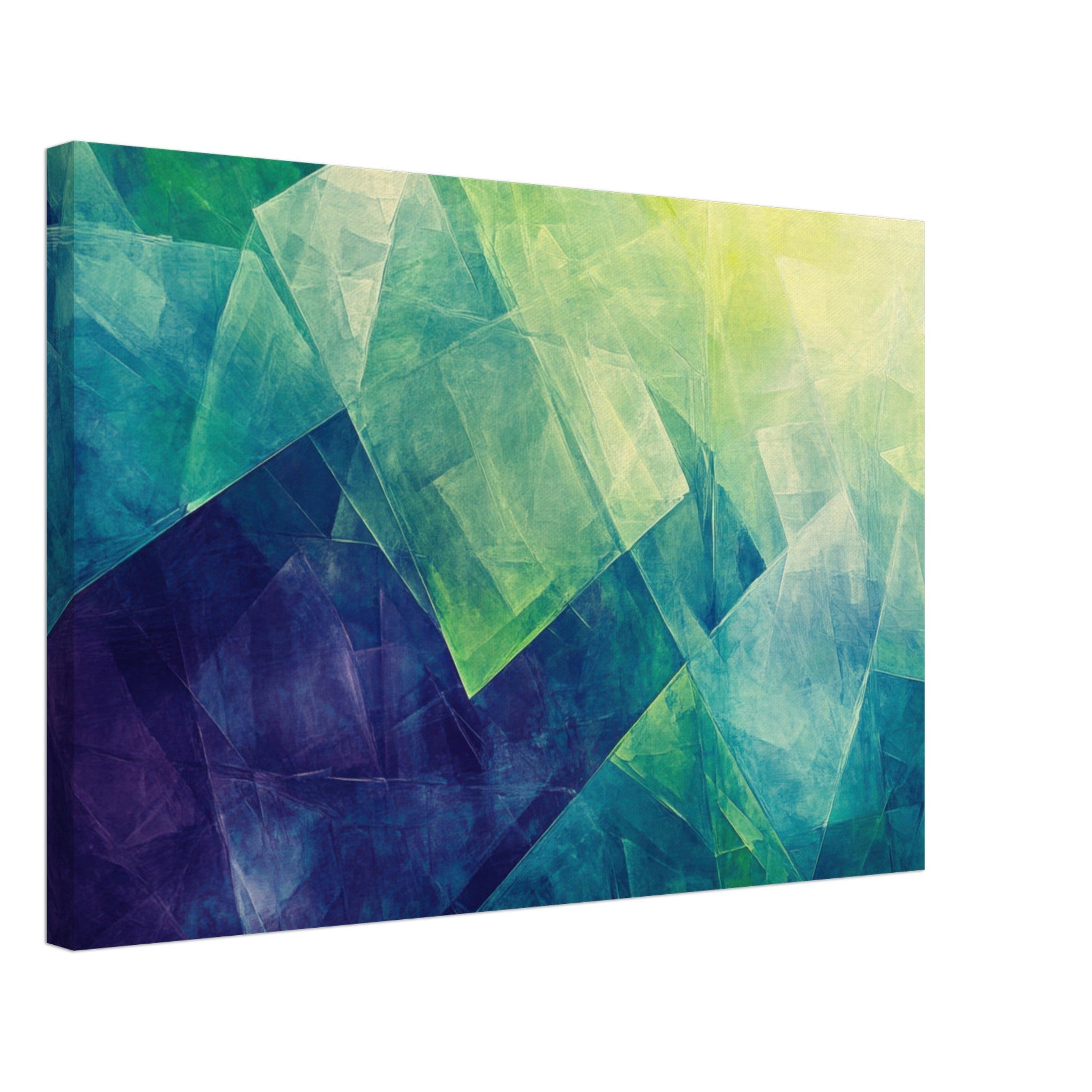 Canvas Landscape - Fractured Realities Shattered geometric patterns - Shop Ai Art WebShop - Digital Art online Store