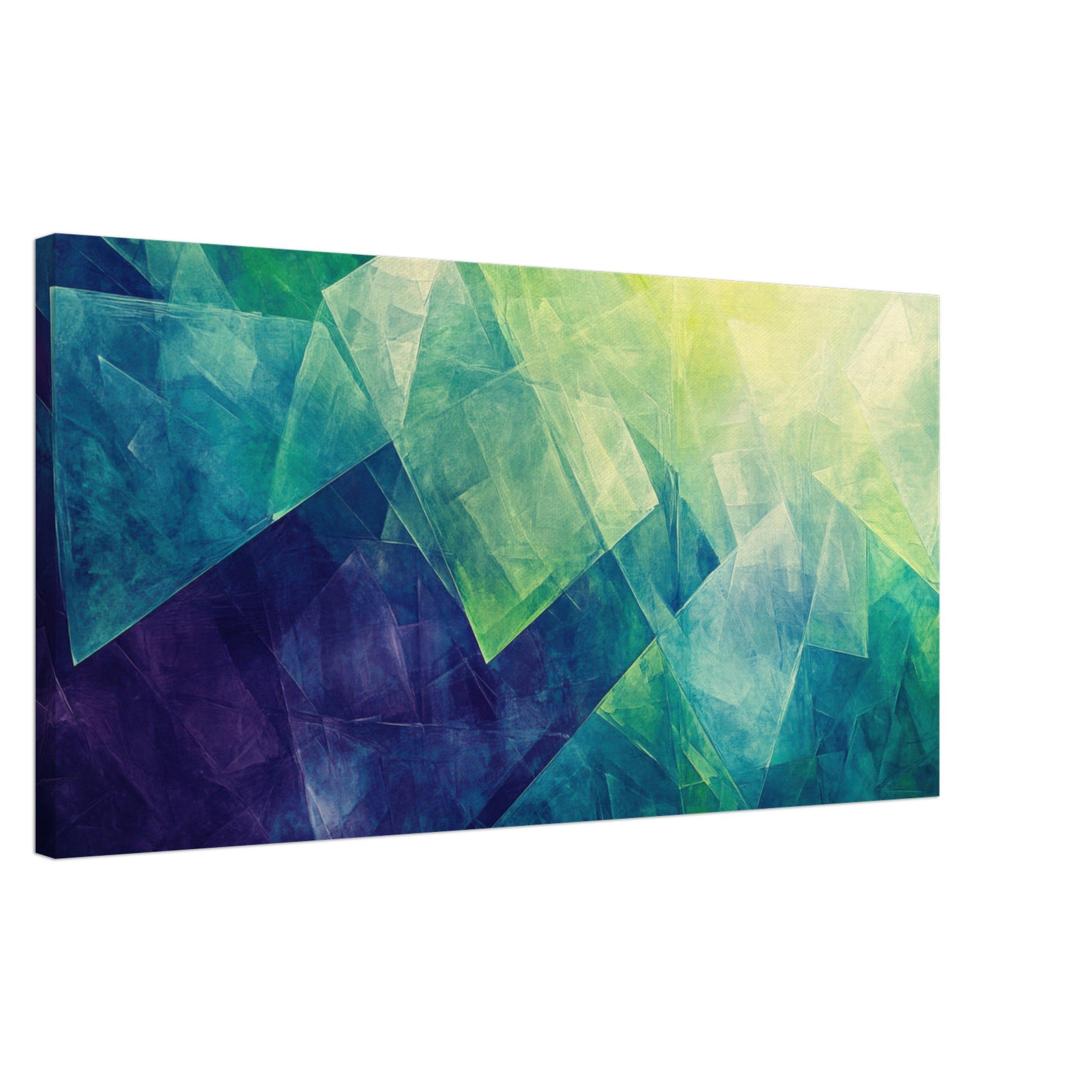 Canvas Landscape - Fractured Realities Shattered geometric patterns - Shop Ai Art WebShop - Digital Art online Store